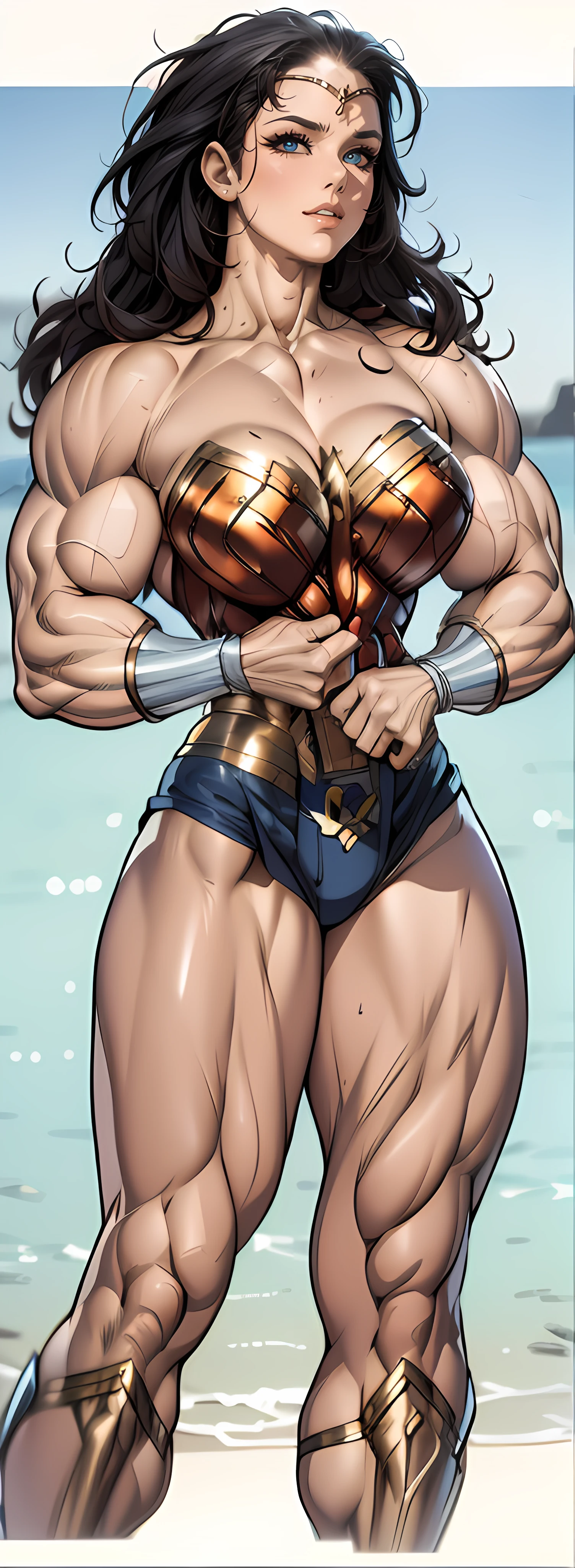Asgard, Valkyries, mulher cavaleiro, Anatomia correta,epic fantasy digital art,tmasterpiece,8k,high-definition resolution,desenho detalhado,Qulidade Superior,, Epic composition, (((((huge muscles)))))