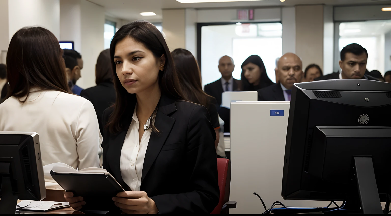 many people, The bank's employees, including tellers, security guards, and the bank manager, went about their daily routines, unaware of the impending chaos.