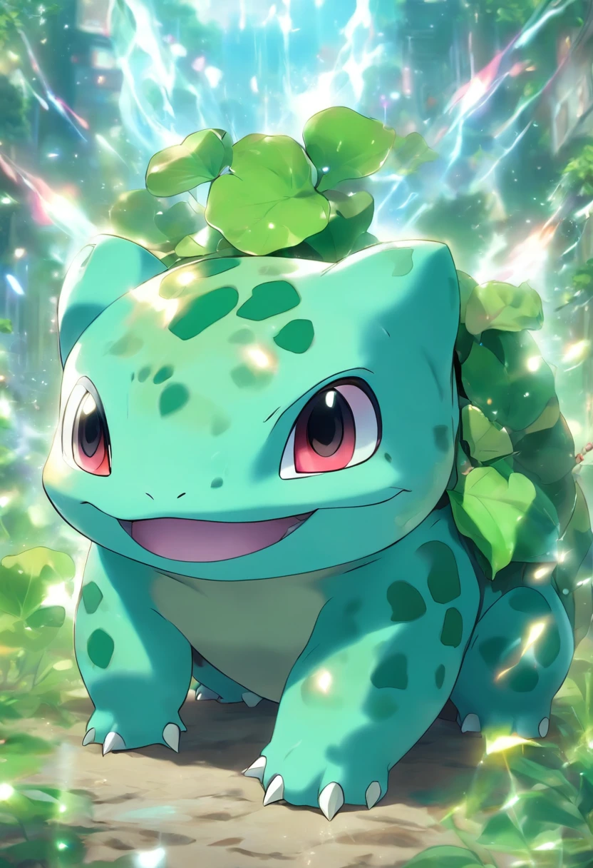 Bulbasaur tiene un auricular,the highest picture quality,Cinematic Texture,Una obra maestra,tmasterpiece,horizontal, fondos de pantallak