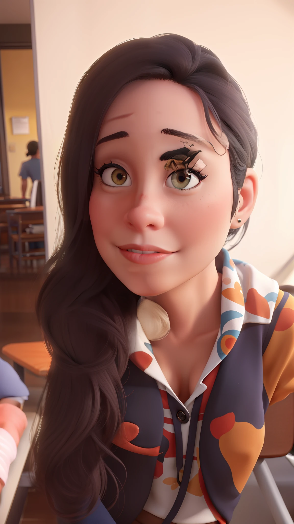 mulher, de 37 anos, English Teacher, na sala de aula