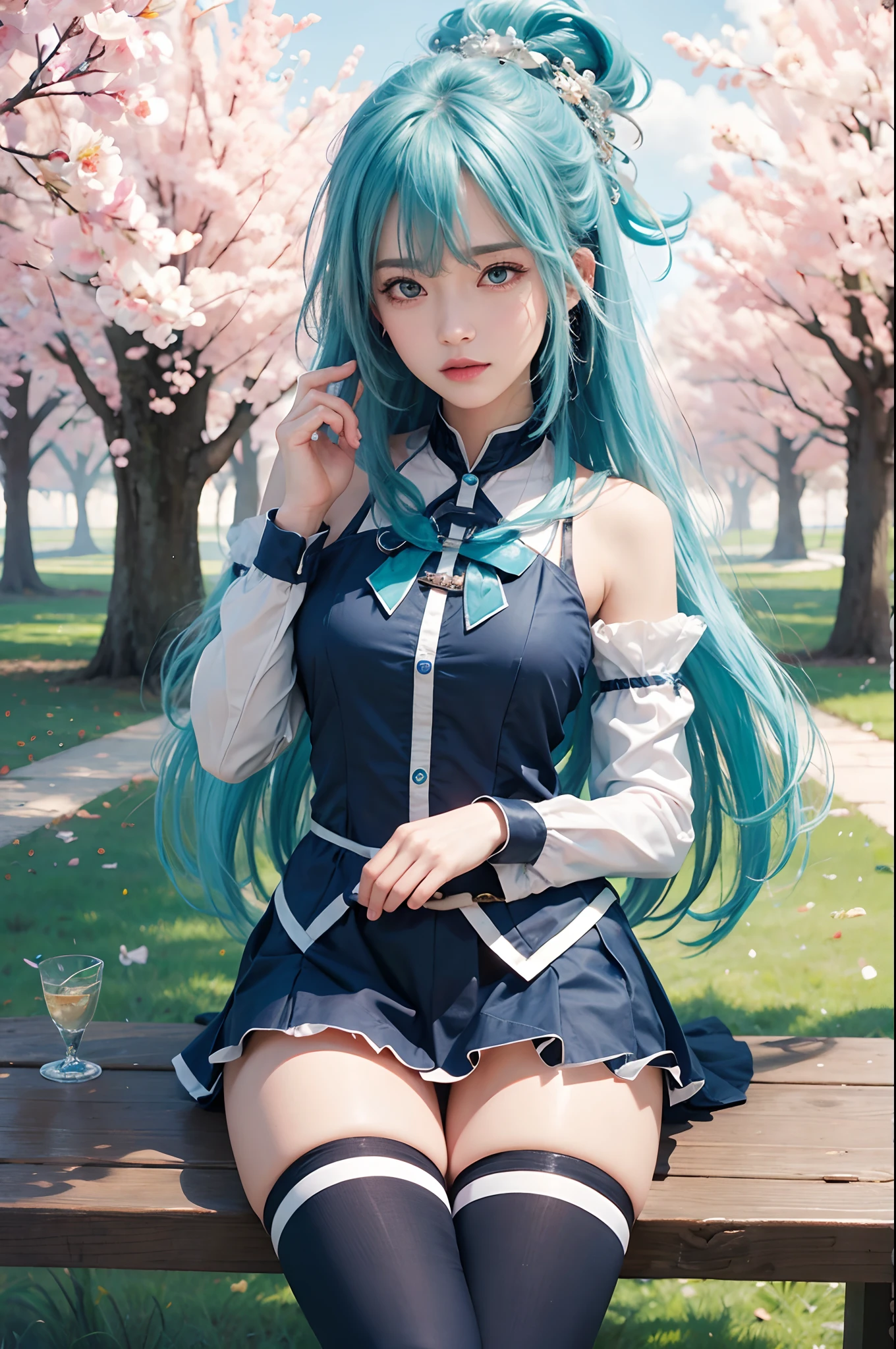 Realistic, aqua, ultra detail, masterpiece, high quality