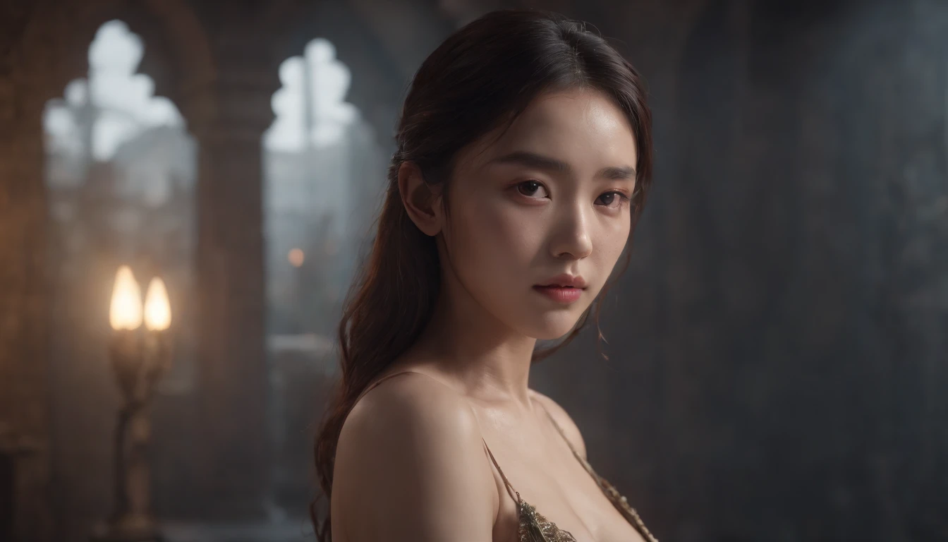 NSFW, Korean beauty、fullnude、hairy pubic、hugging own legs、Sit on the,(professional 3d render:1.3)  (Realistic:1.3) Photos of the world's most beautiful artwork，, Full body 8K unified rendering, action  shot, skin pore, very dark lighting, heavy shading, Detailed, Detailed face, (vibrant, Photos realistic, Realistic, Dramatic, Dark, foco nítido, 8K),  (Highly detailed:1.4), Digital painting, rendering by octane, art  stations, concept-art, smooth, Sharp focus, illustration, Art germ, (Global illumination, Studio lights, volumettic light), heavy rain,  ((Dark ancient city background:1.3)),CG Cesa,art  stations