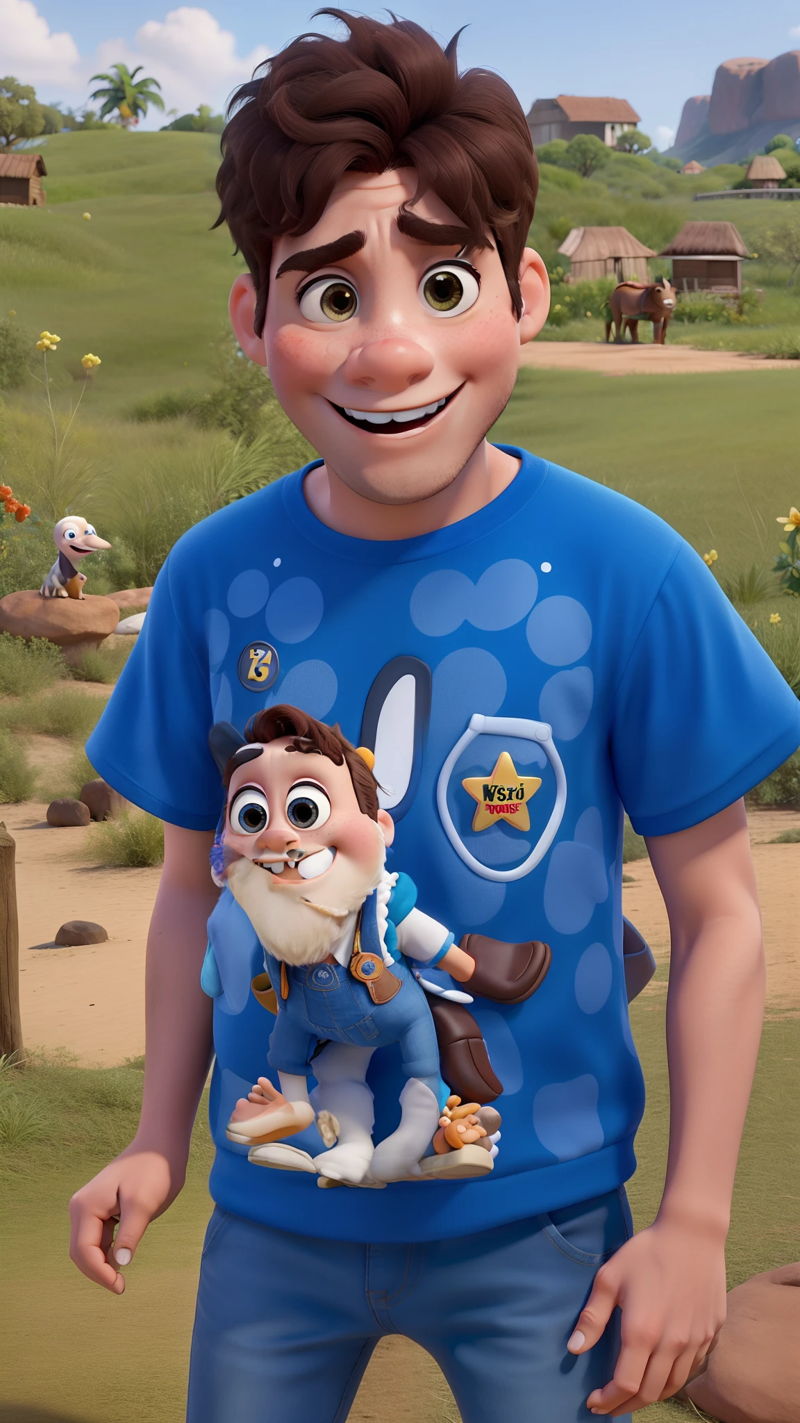 Estilo Disney Pixar, melhor qualidade. A child