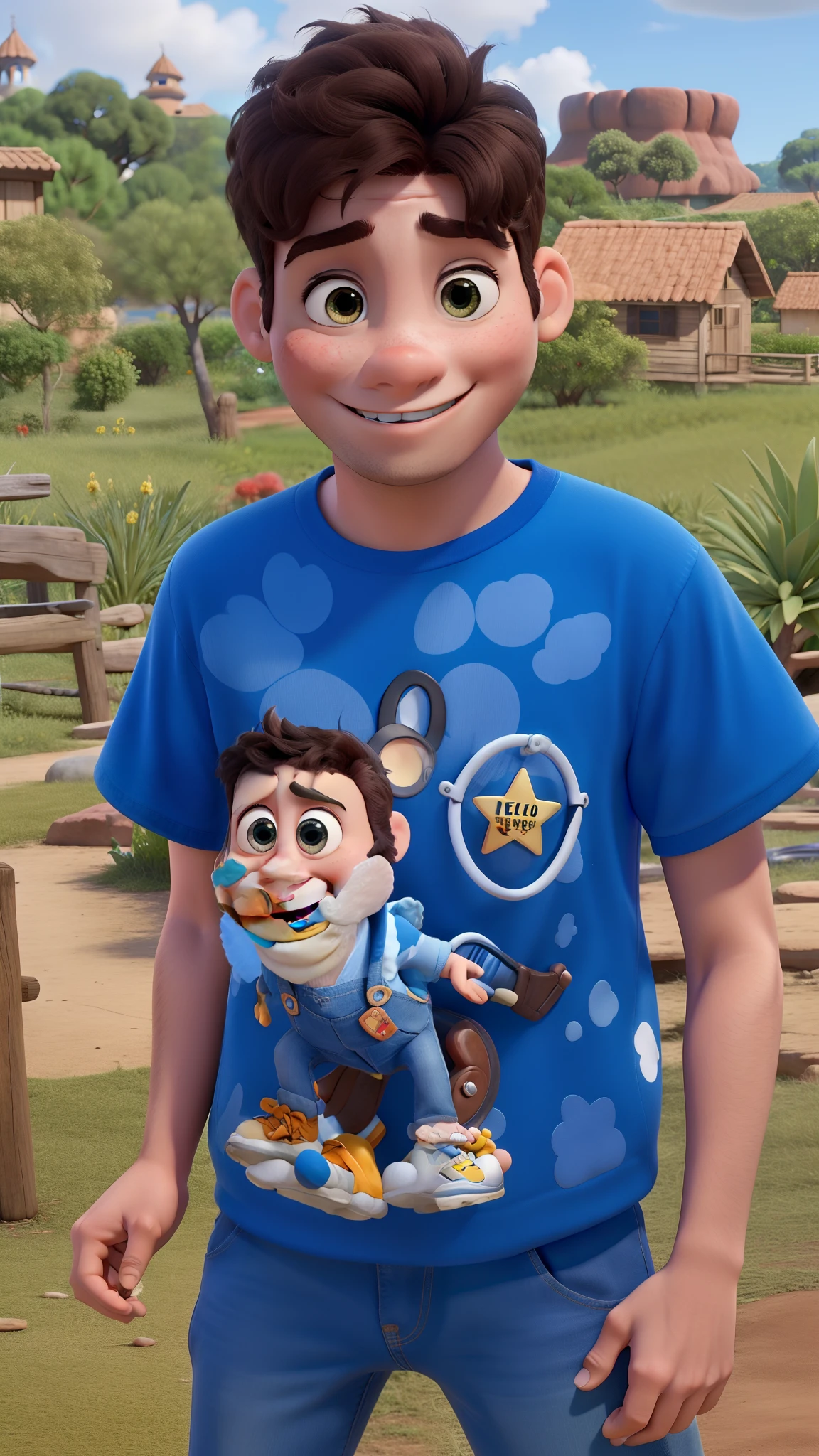 Estilo Disney Pixar, melhor qualidade. A child