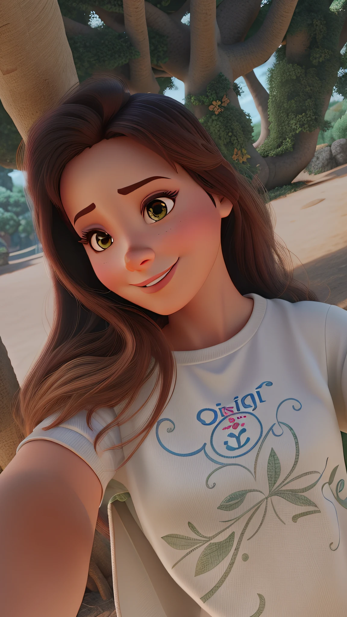 mulher no estilo Disney pixar, com qualidade alta, super qualidade