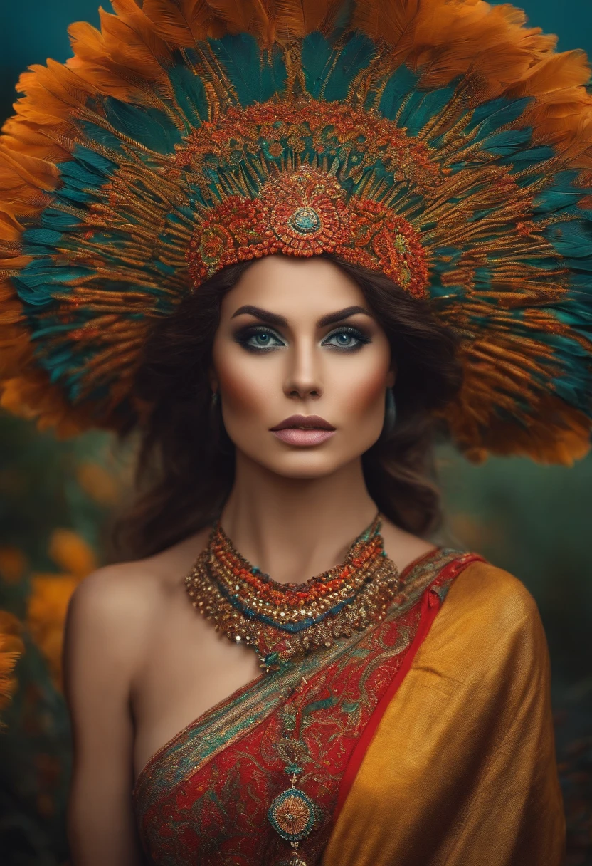 Uma mulher de cabelos castanhos