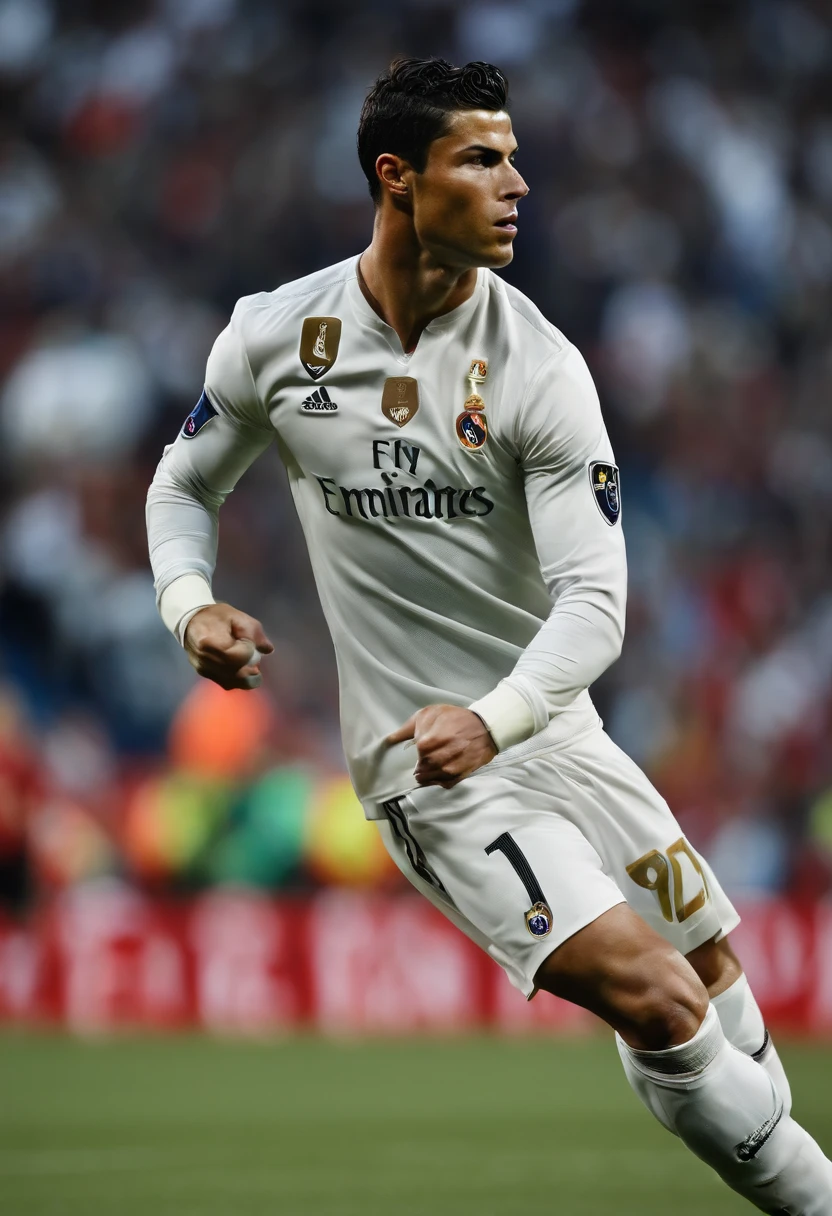 Cristiano Ronaldo sentado