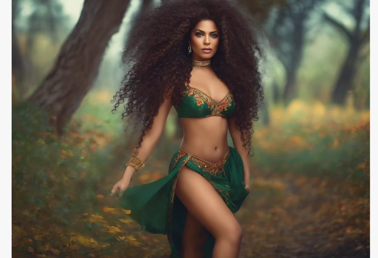 Mulher tingiu maron , curly hair