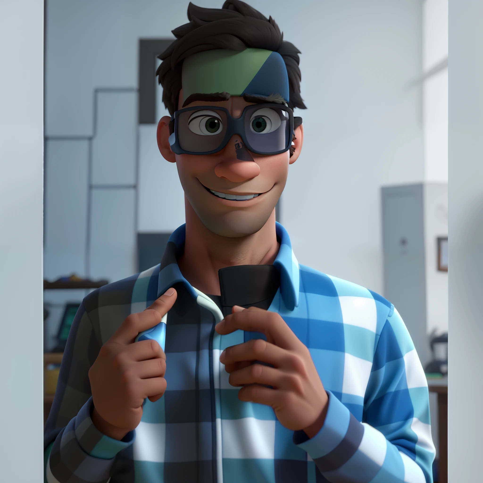 Um homem estilo Disney Pixar,alta qualidade,melhor qualidade