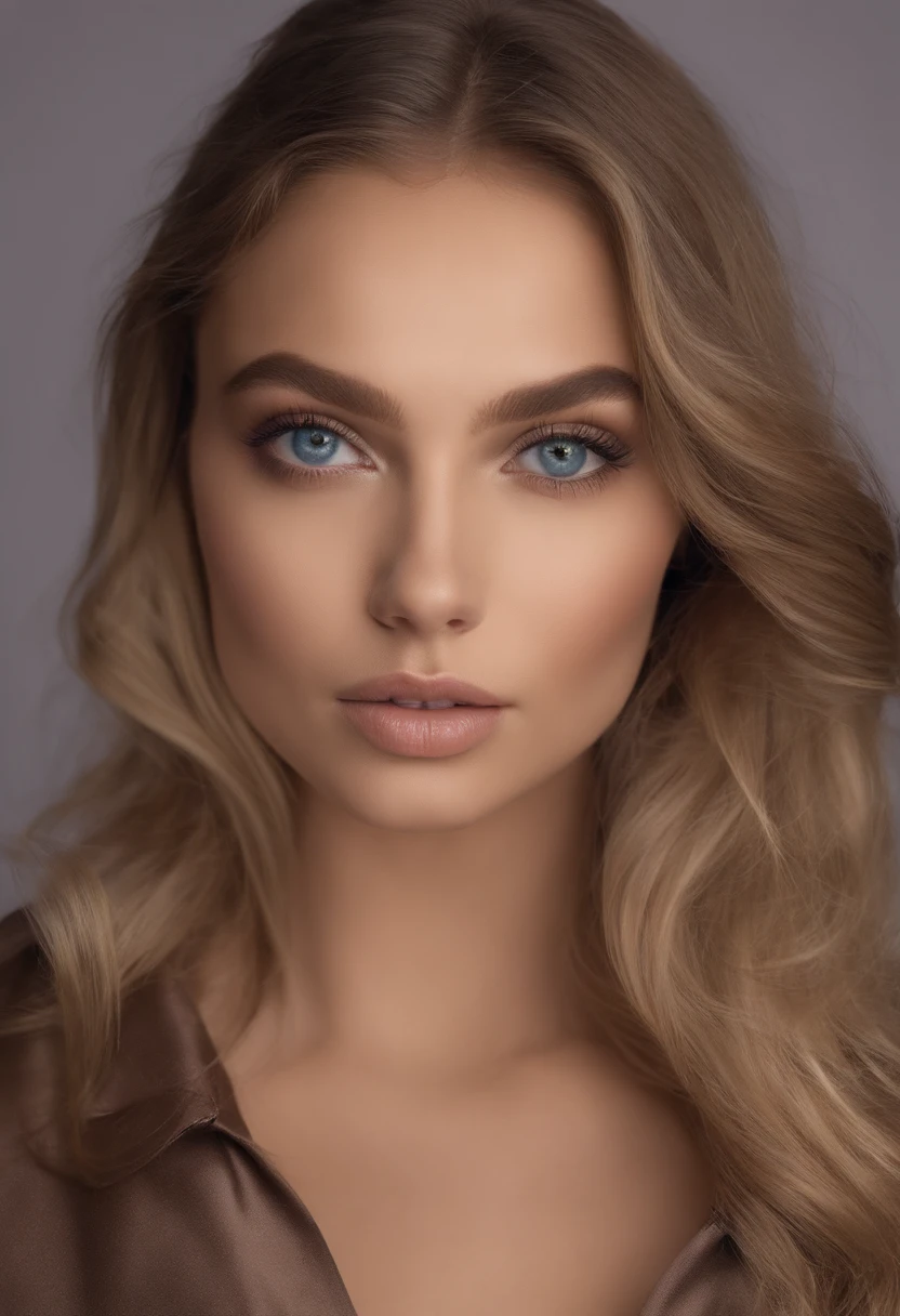 Arafed pleine femme, fille sexy aux yeux bleus, , ultra realist, Meticulously detailed, portrait de Sophie Mudd, cheveux blonds et grands yeux, selfie of a young woman, Violet Myers, pas de maquillage, maquillage naturel, looking straight at camera, Visage Artgram, maquillage subtil, Poitrine de taille moyenne et grande, allow the face to be seen clearly, portrait