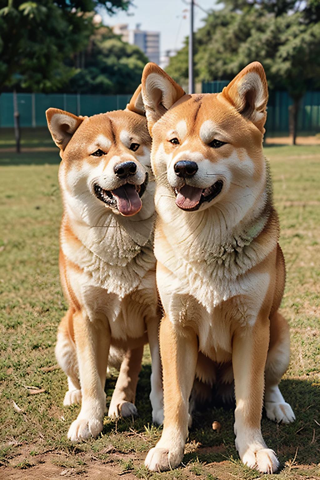 um logo para um canil de shibas e akitas