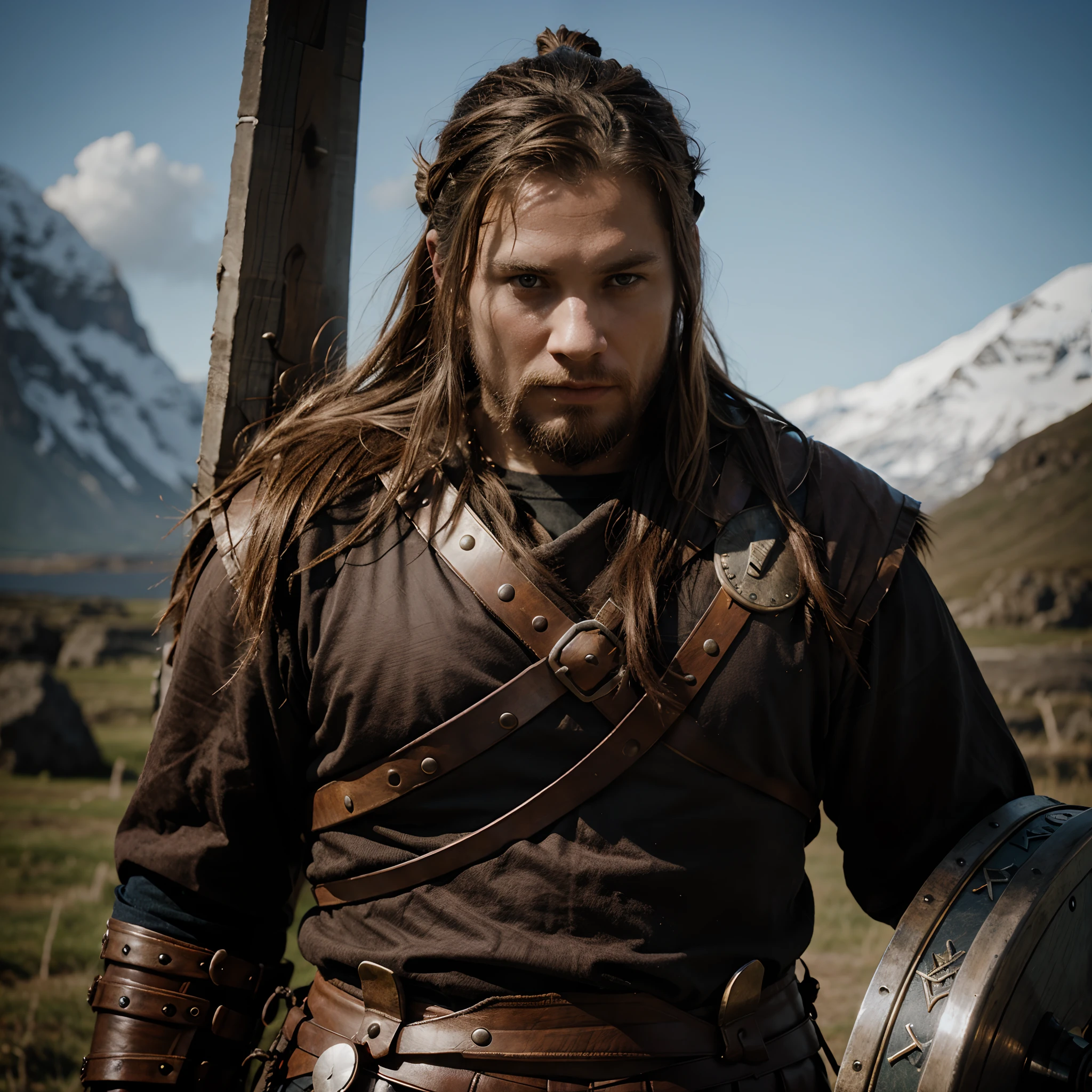 Epic viking warrior