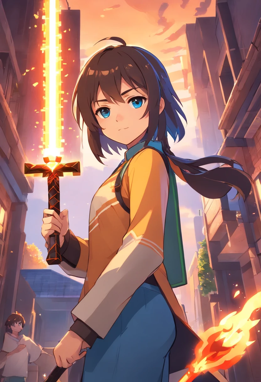 Minecraft, boneco 2 t. Intini, Union ration. Folheto de Harvard, coisas no. aspecto. foto de perfil do discord. Garoto com cara de mau. Estilo desenho anime 2 d. Minecraft sub. Holding a sword and me staring earnestly at the camera. aspecto flamejante.