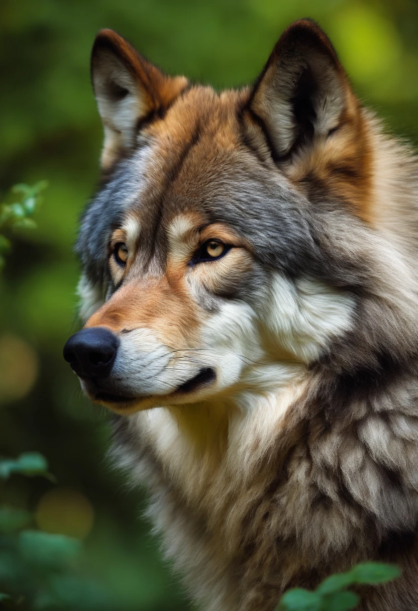 Chubby furry wolf