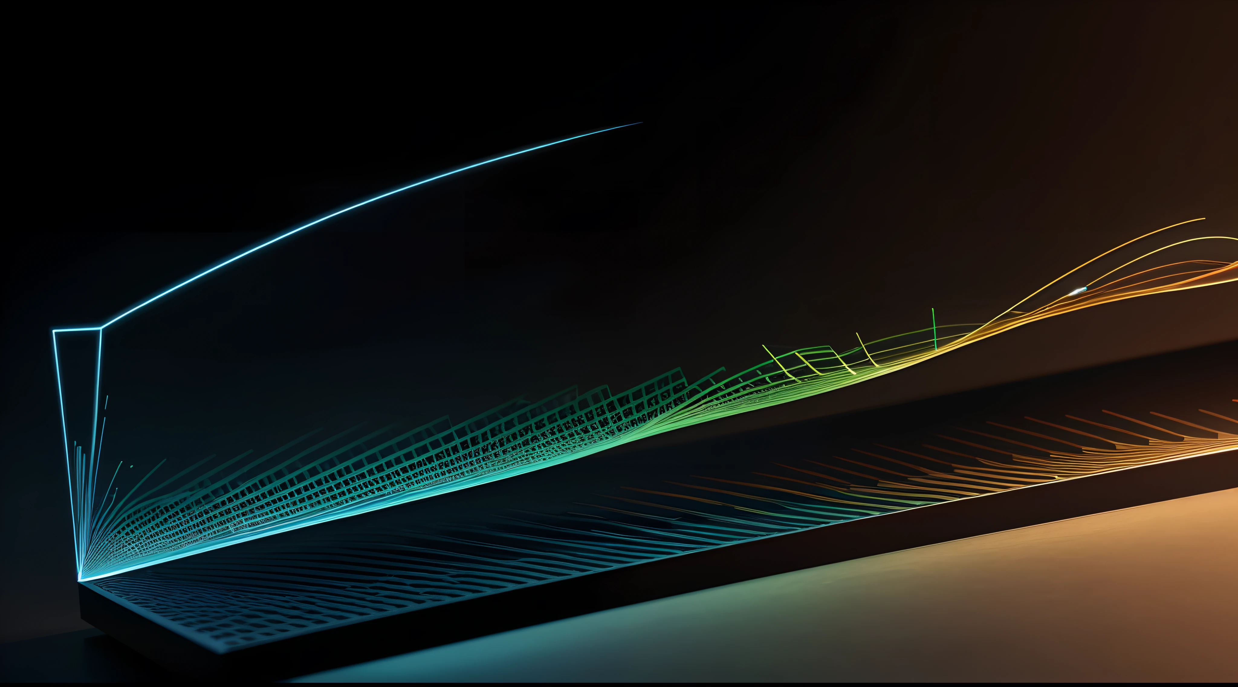 Engaging 3D visualization featuring stunning graphs、glinting