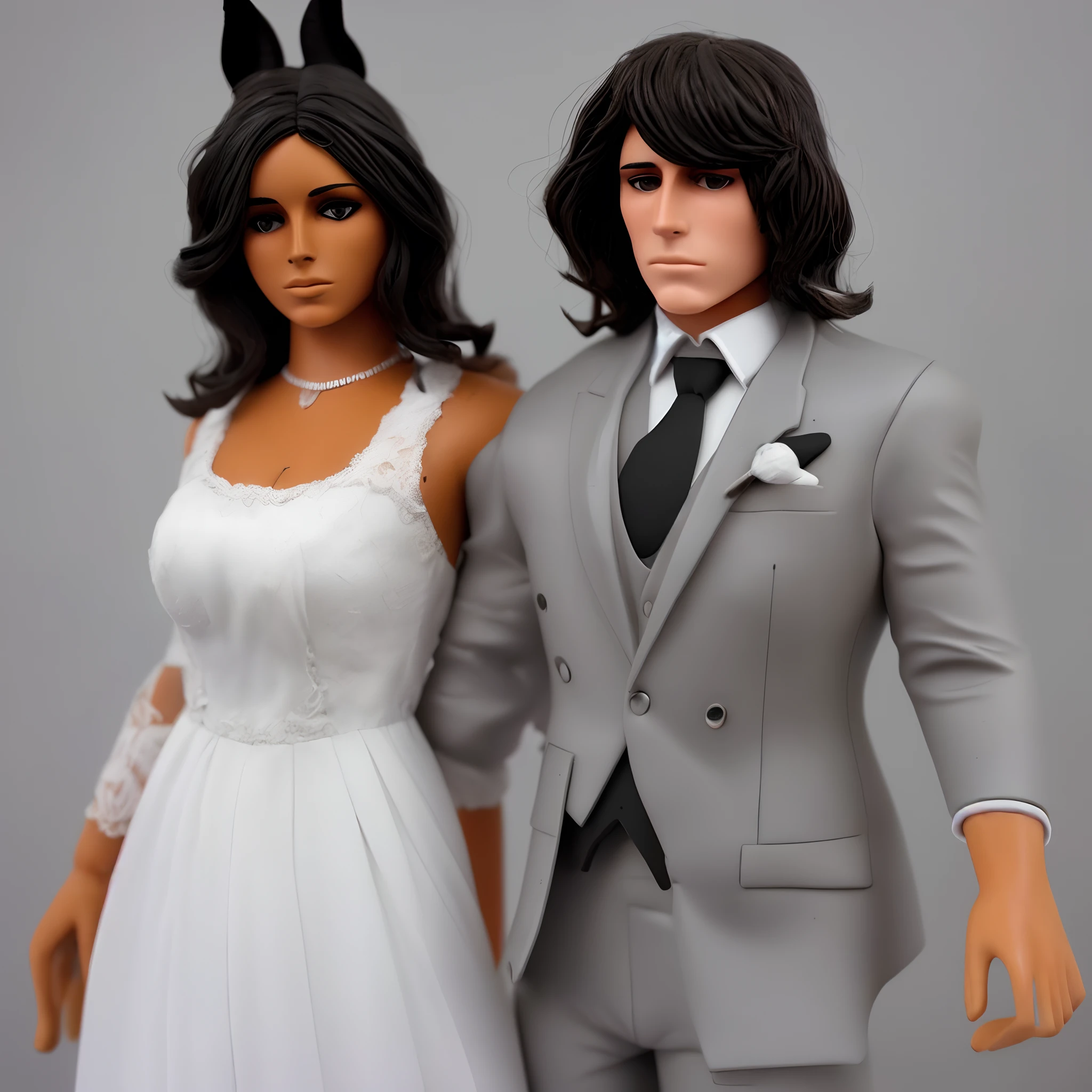 Un chico con cabello ????? y figura afeminada, con un traje de conejo
