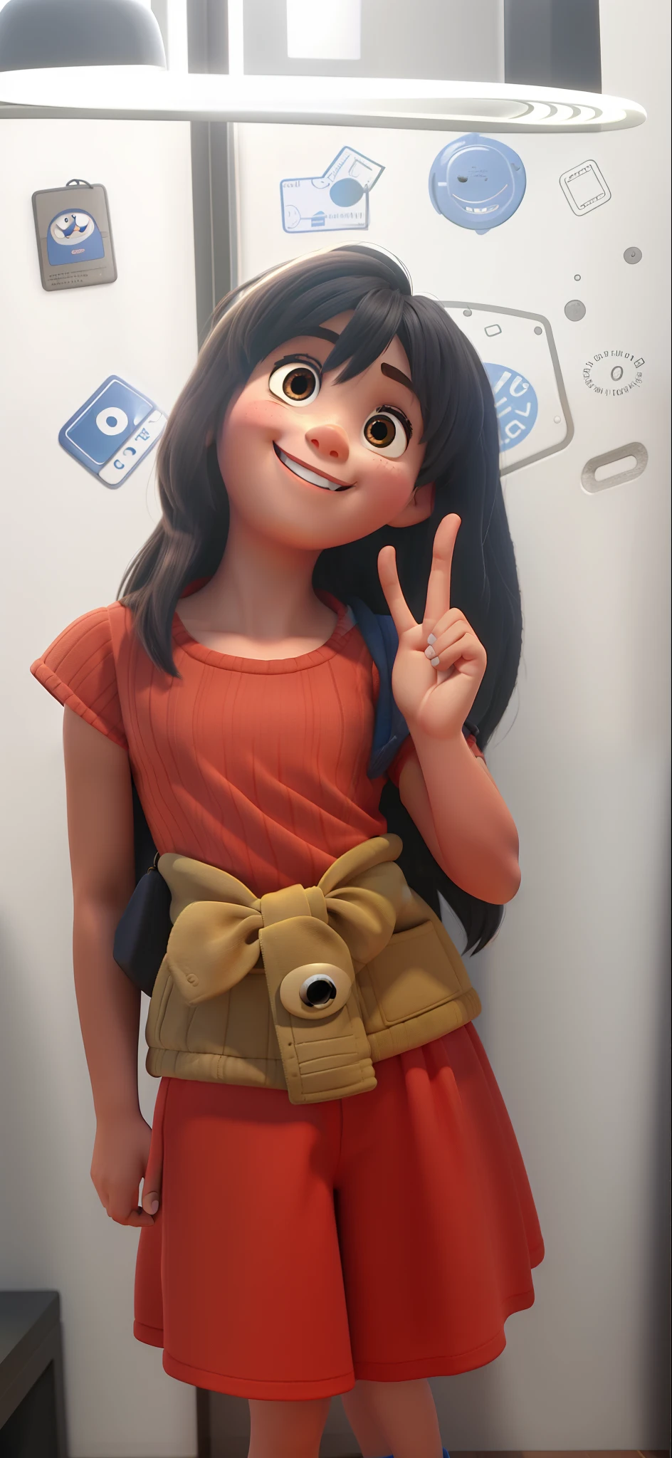  smiling , estilo pixar , alta qualidade