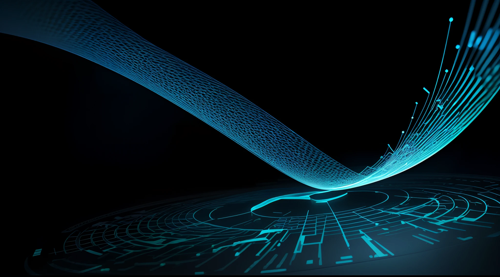 Engaging 3D visualization featuring stunning graphs、glinting