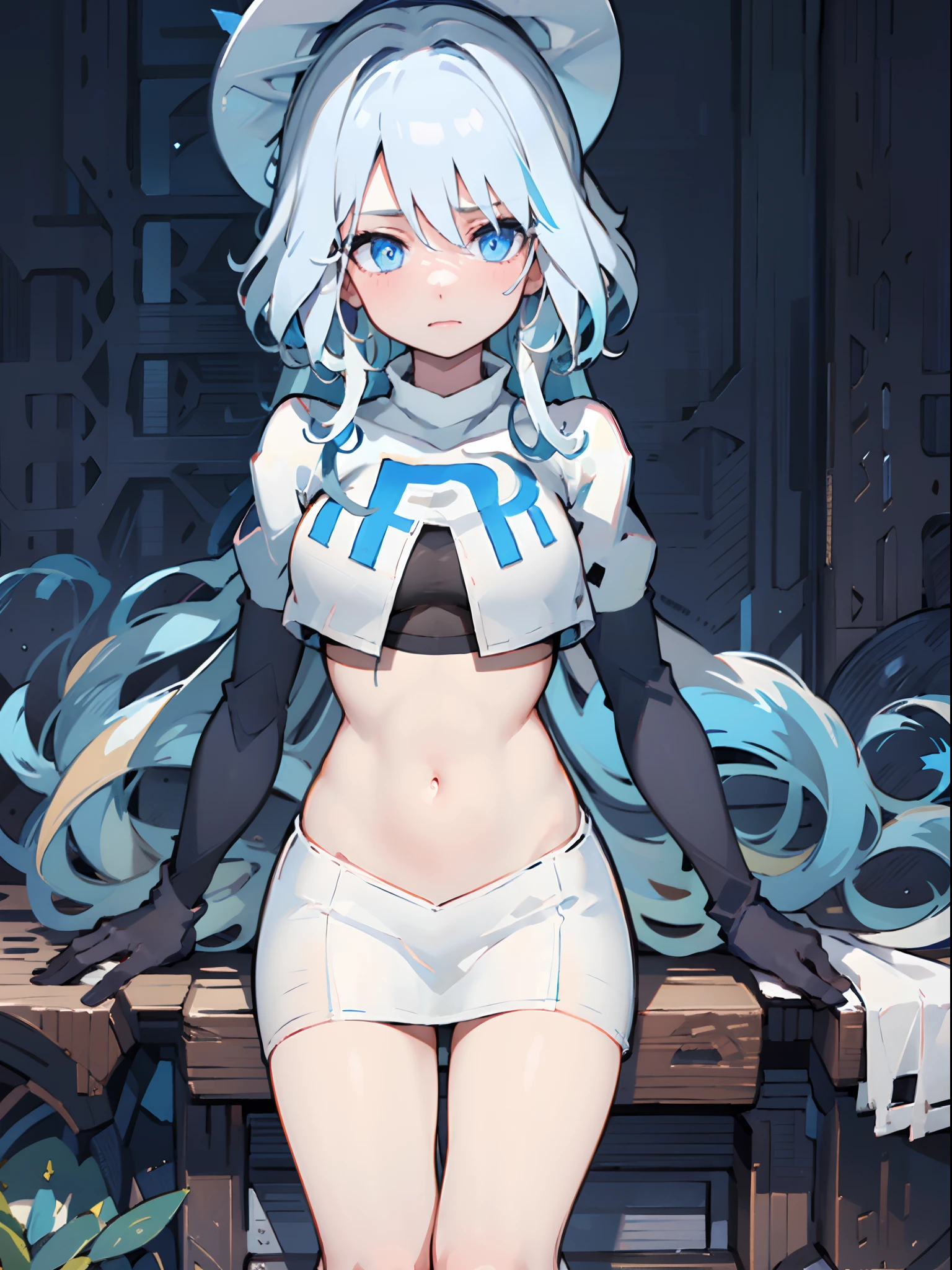 (masterpiece:1.2), (highly detailed:1.2), (best quality:1.2), hyperrealistic, (sharp:1.2), low-angle view, vivid colors cyberpunk night backalley background, night, (close up:1),  fluffy, (female furry:1.25), (miqo'te:1.1), (chibi:1.1), ahoge, small breasts, thin shoulders, navel, (barefoot:1.1), cat tail, claws, leaning forward,  blush, open mouth, fangs, squatting, (hands on knee:1.2), (completely nude:1), pussy,  BREAK (two-tone fur:1.2), (dark blue body fur:1.3), (white belly fur:1.3), clear blue hair, glowing orange eyes, white pubes,  <lora:1mechabare:1.0> (gynoid:1.25), (damaged_skin chest:1.3), mechanical parts,  BREAK (white sleeveless short t-shirt:0), (unzipped short shorts:0), (glowing green liquid peeing:1),