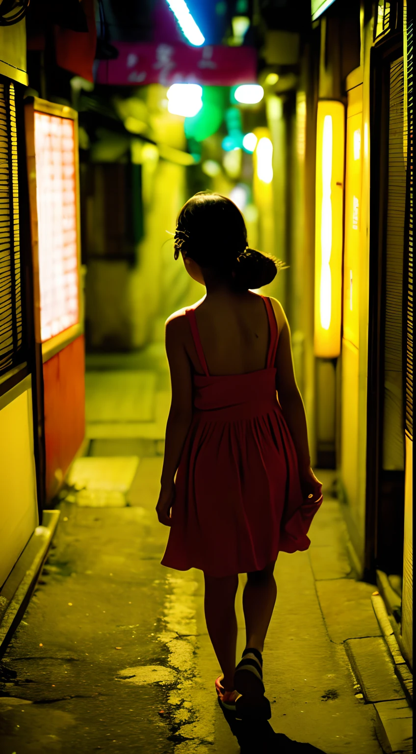 8ars old、looking straigtht ahead、、realisitic、1 japanese girl、a small face、、bobhair、Small room、fullnude、bare-legged、Japan's Red Light District、((Prostitutes))、during daytime、In a bright room、