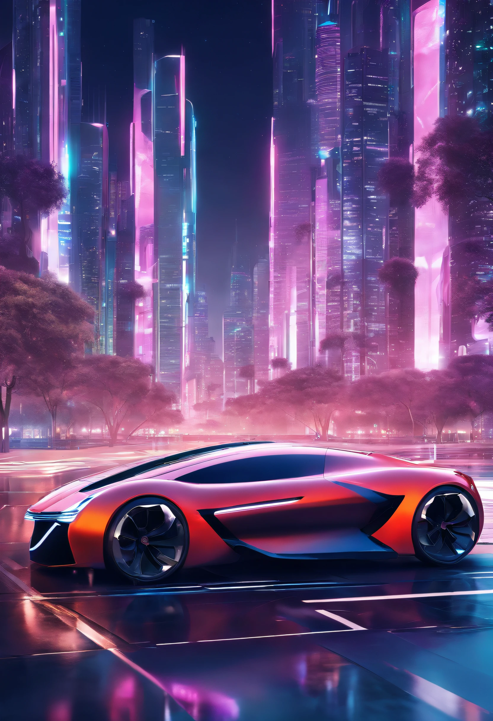 (best quality,4k,8k,highres,masterpiece:1.2),ultra-detailed,(realistic,photorealistic,photo-realistic:1.37),futuristic car,spaceship,oval-shaped design,transparent cabin,reflective body,streamlined aerodynamics,hovering above the ground,sleek and shiny surface,glowing neon lights,high-tech controls,large panoramic windshield,zero-emission engine,electric propulsion system,advanced autopilot technology,integrated AI assistant,speed and efficiency,environmentally friendly,revolutionary transportation concept,innovation at its finest,sci-fi-inspired vehicle,alternative energy source,radical design elements,bold and captivating,transforming the way we travel,seamless integration of technology and aesthetics,blue color scheme with metallic accents,illuminated strips running along the sides,ambient lighting creating a futuristic atmosphere.