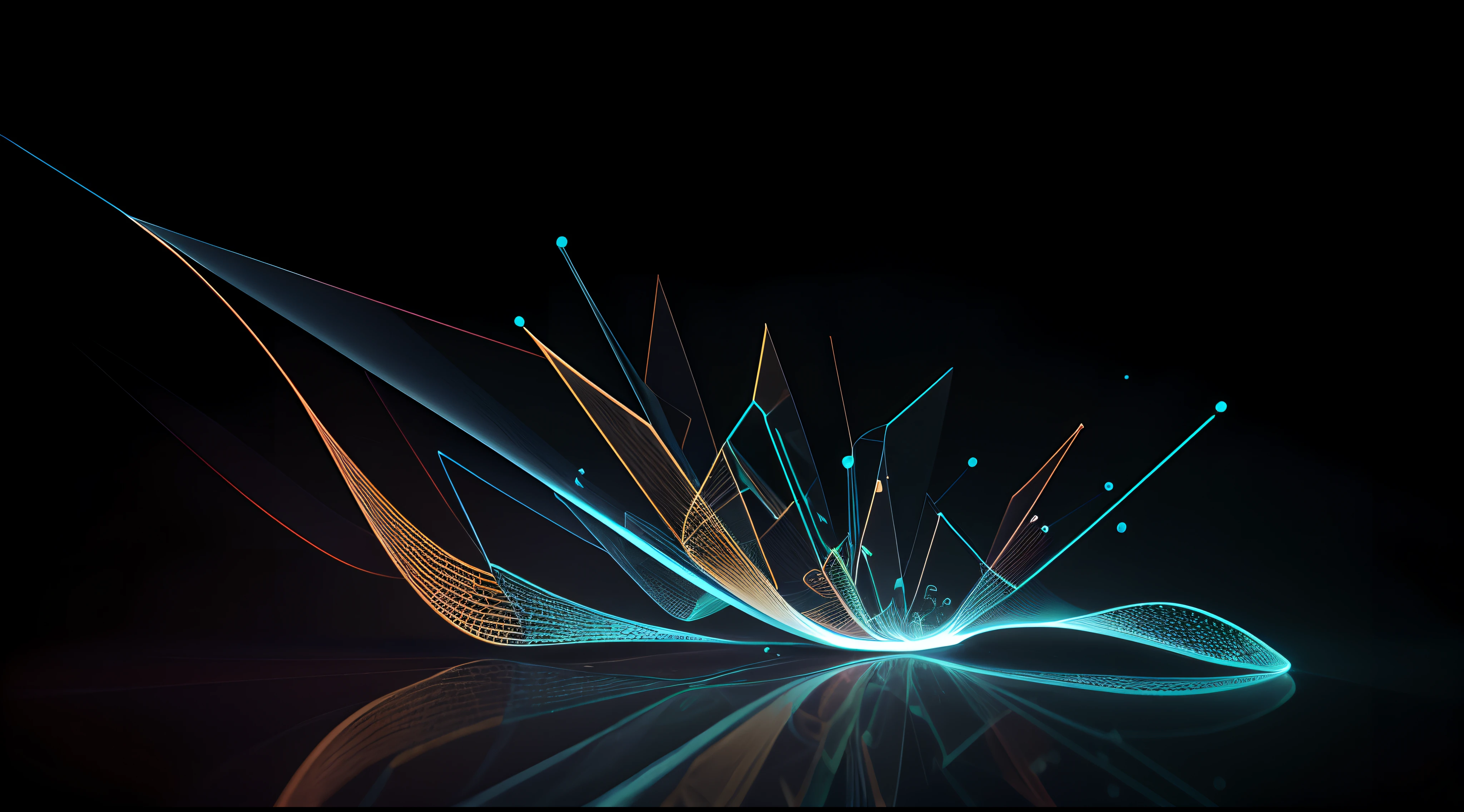 Engaging 3D visualization featuring stunning graphs、glinting