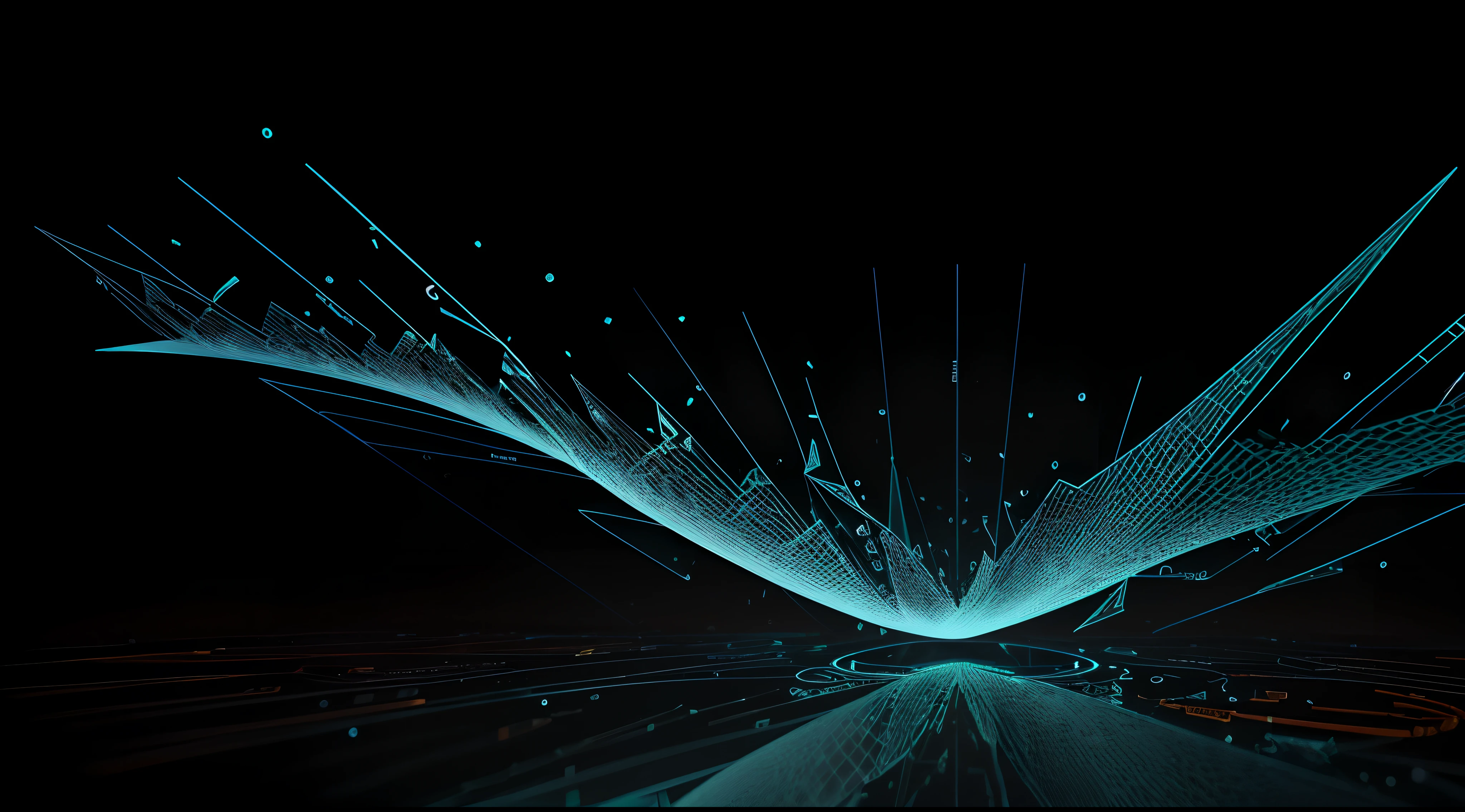 Engaging 3D visualization featuring stunning graphs、glinting