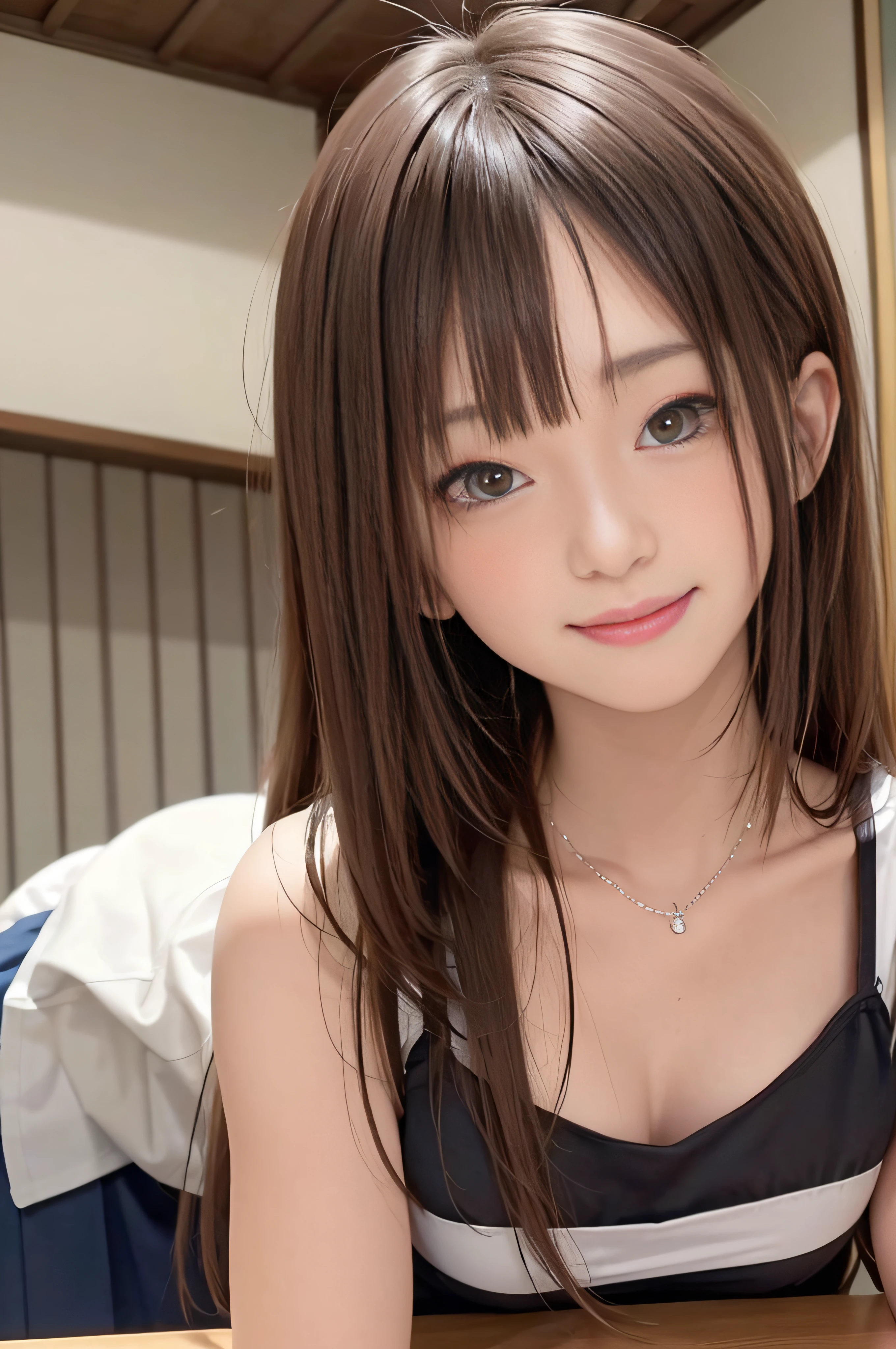 AV shooting、Young looking actress、love hotel、Filming sex with a middle-aged man