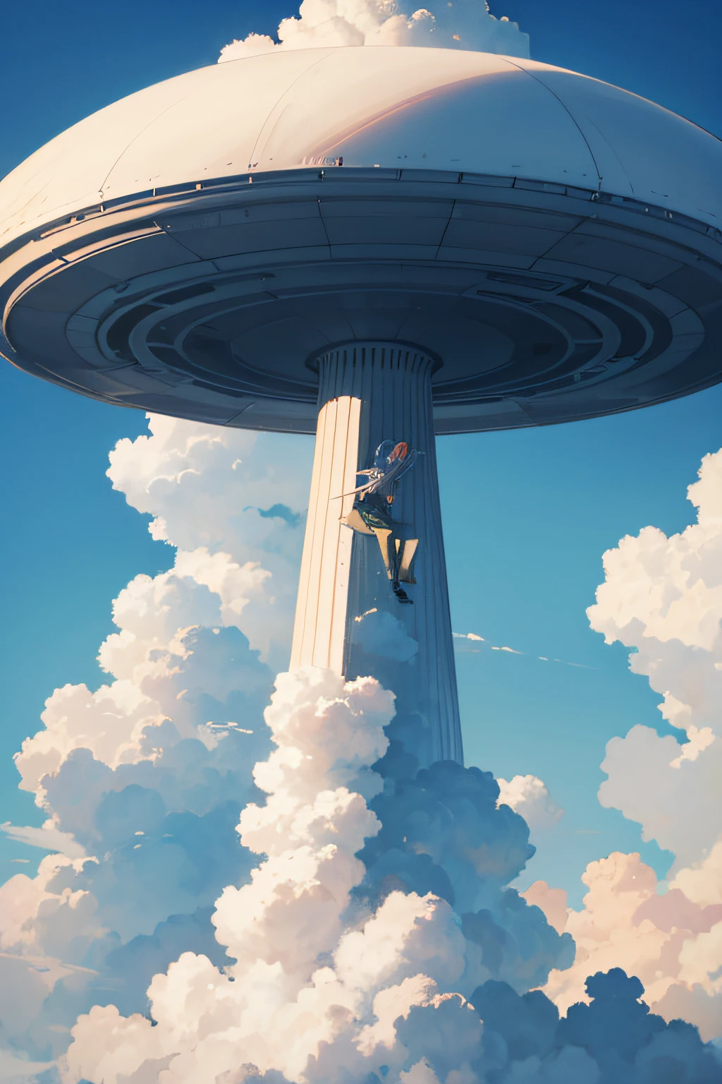 Tall humans，Tall creatures，in the cloud