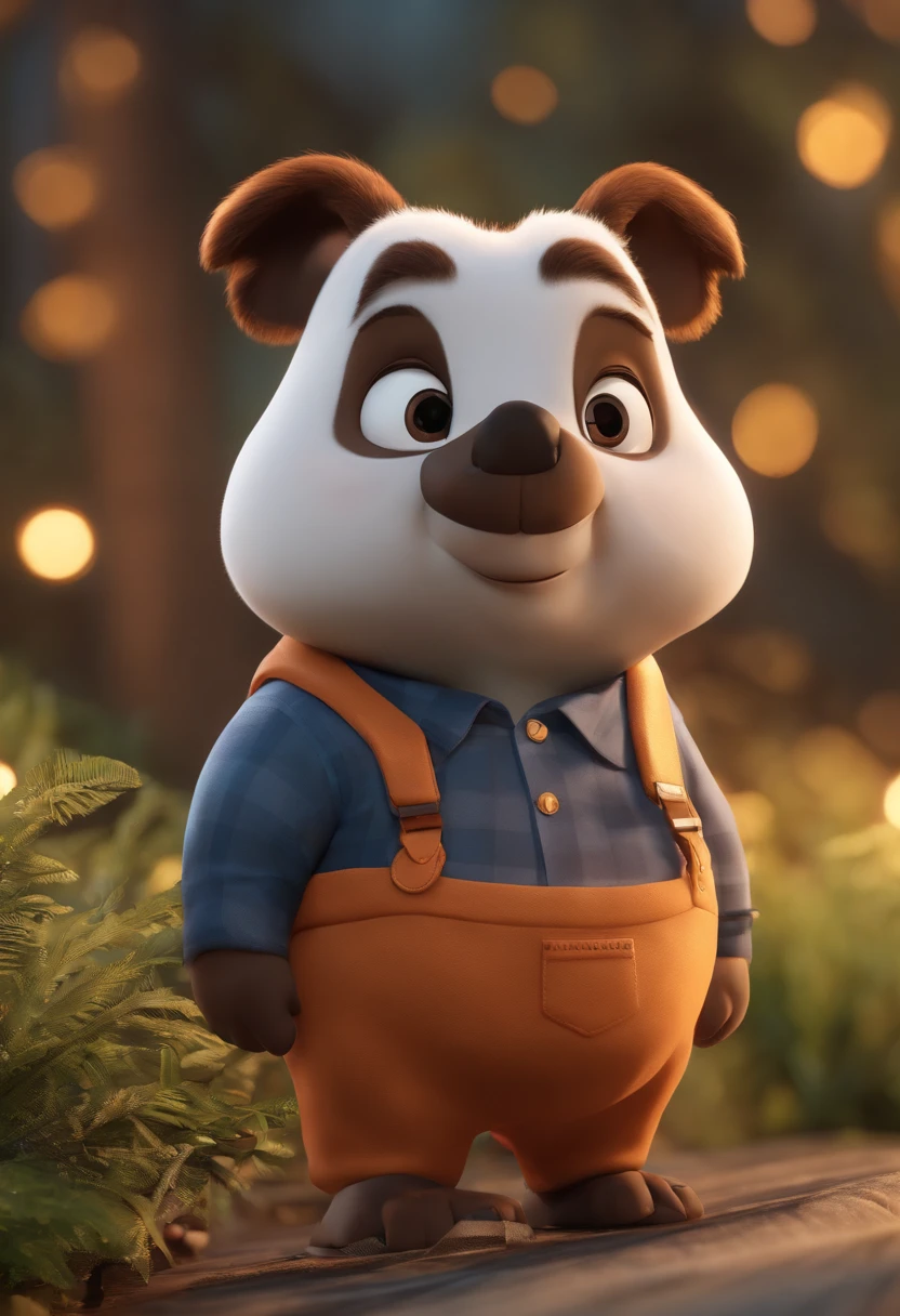 personagem dos desenhos animados de um homem gordinho coreca olhos castanhos uma camisa preta com escrita LAYCEM, animation character, Caractere estilizado, animation style rendering, 3D estilizado, Arnold Maya render, 3 d render stylized, toon render keyshot, Personagem 3D, Personagem 3D, 3d rendering stylized, 3 d character render, personagem de desenho animado, Personagem de close up, Pose de personagem, (Estilo Pixar) (master part:1.2) (Bokeh) (best quality) (pele detalhada) (textura detalhada) (8k) (argila) (Cinematic lighting) (foco nítido
