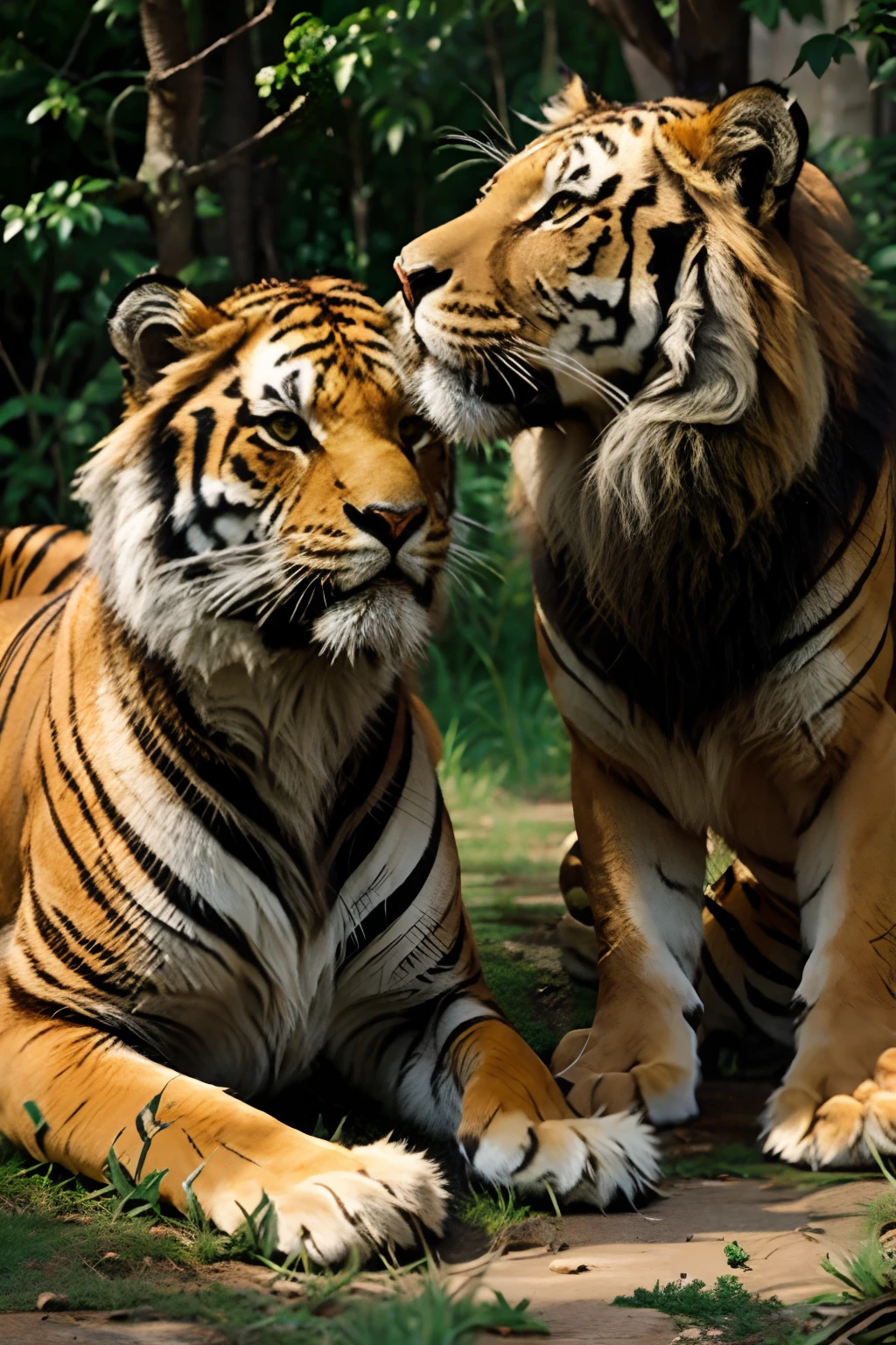 a beautiful tiger couple