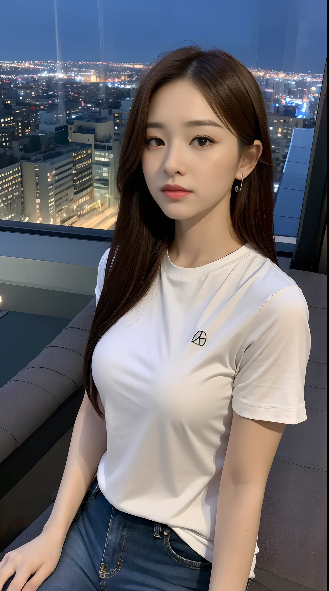 T-shirt with adidas logo