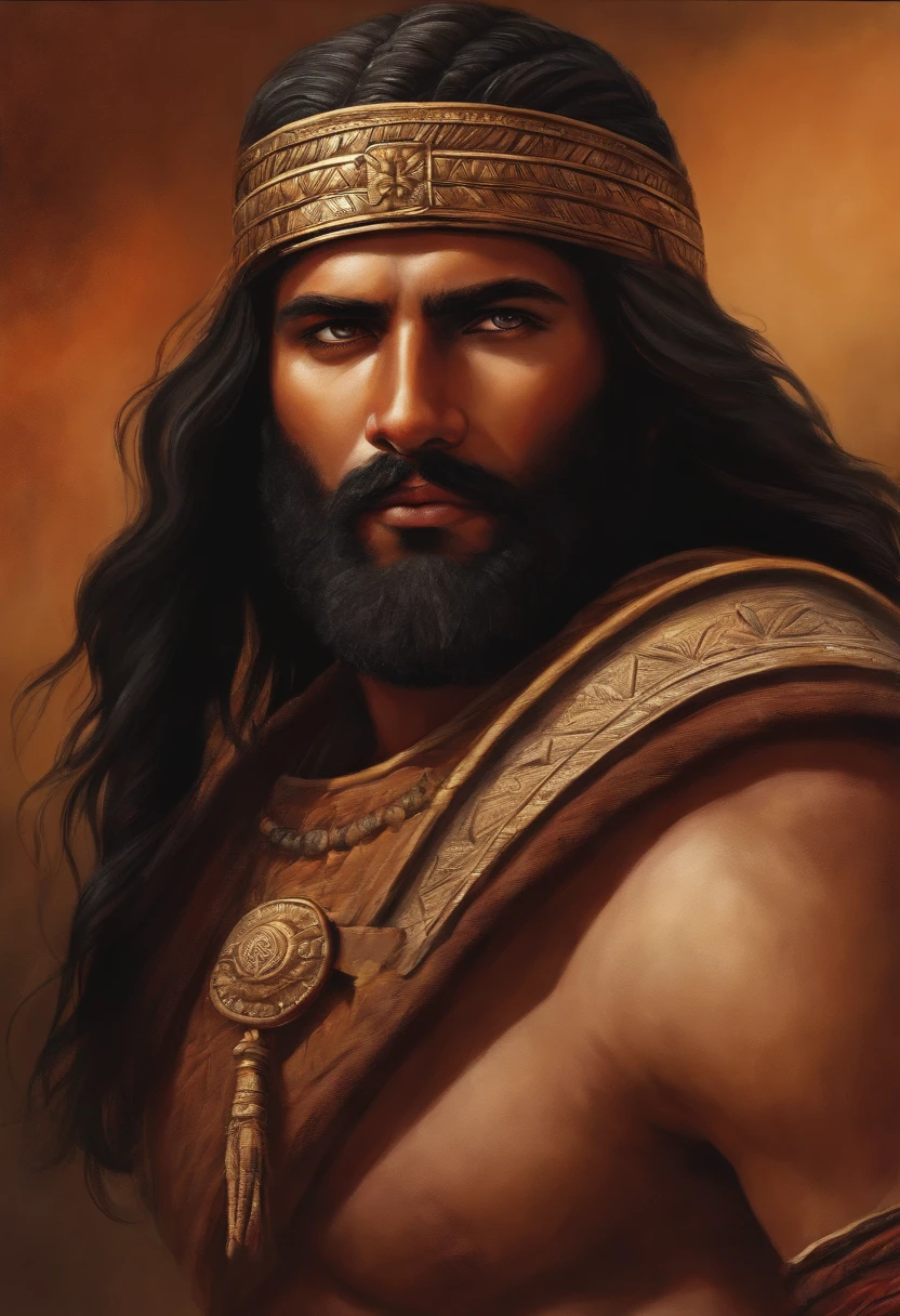 draw Sumerian soldier