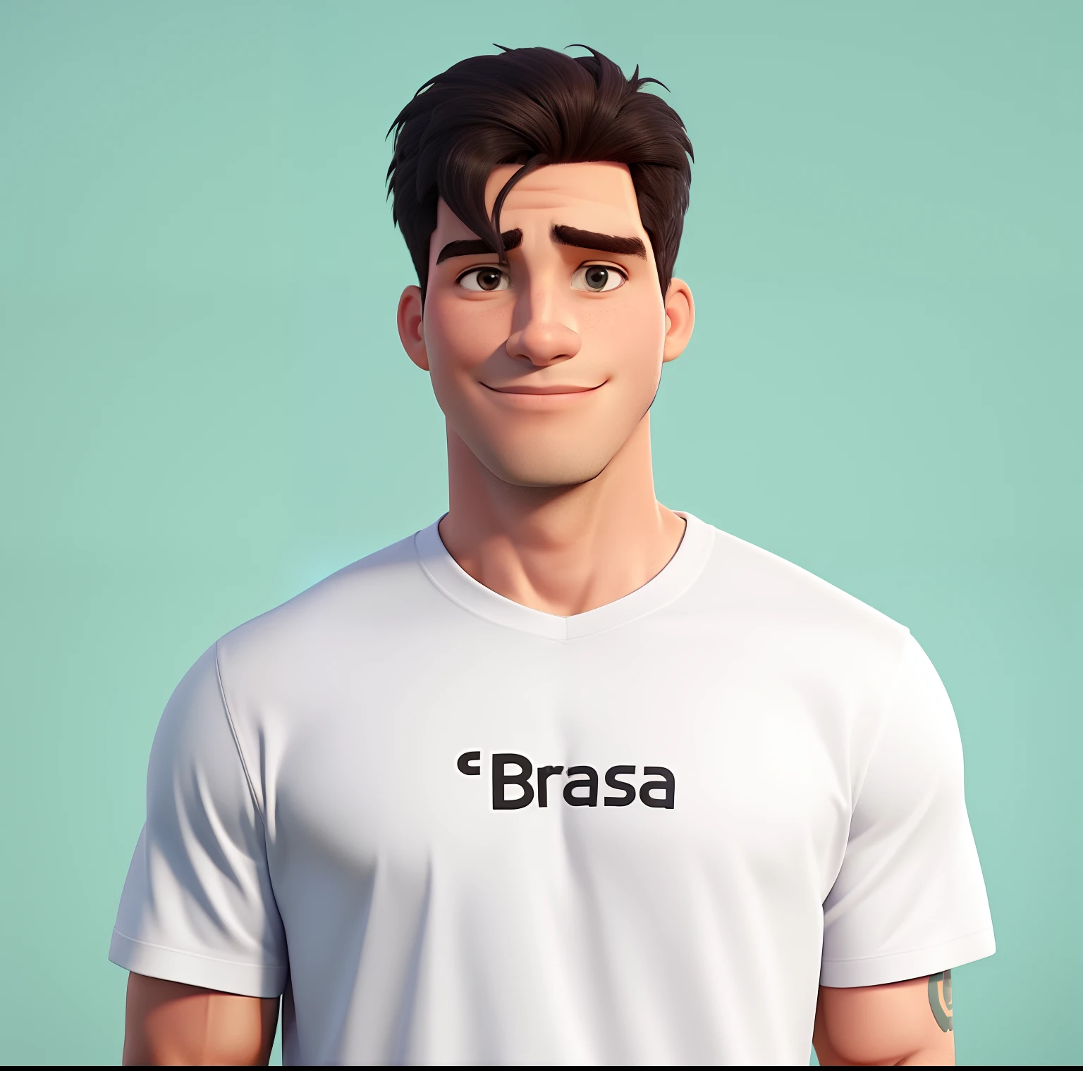 Homem com camisa branca da Brasa