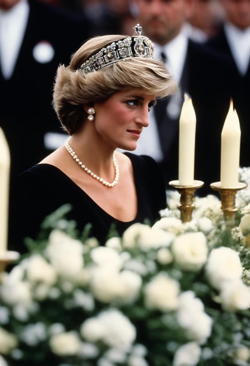 Princess Diana at funeral of queen elizabeth at age 62