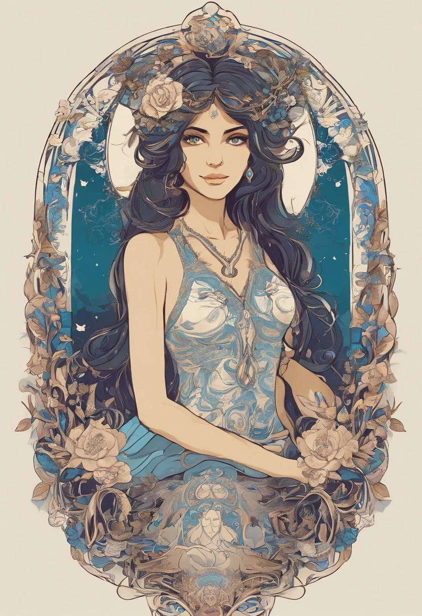 em 8k, She embodies perfection, garota de cabelos escuros pretos, Witcher, olhos azul-escuros, she's charming. With cards in hand