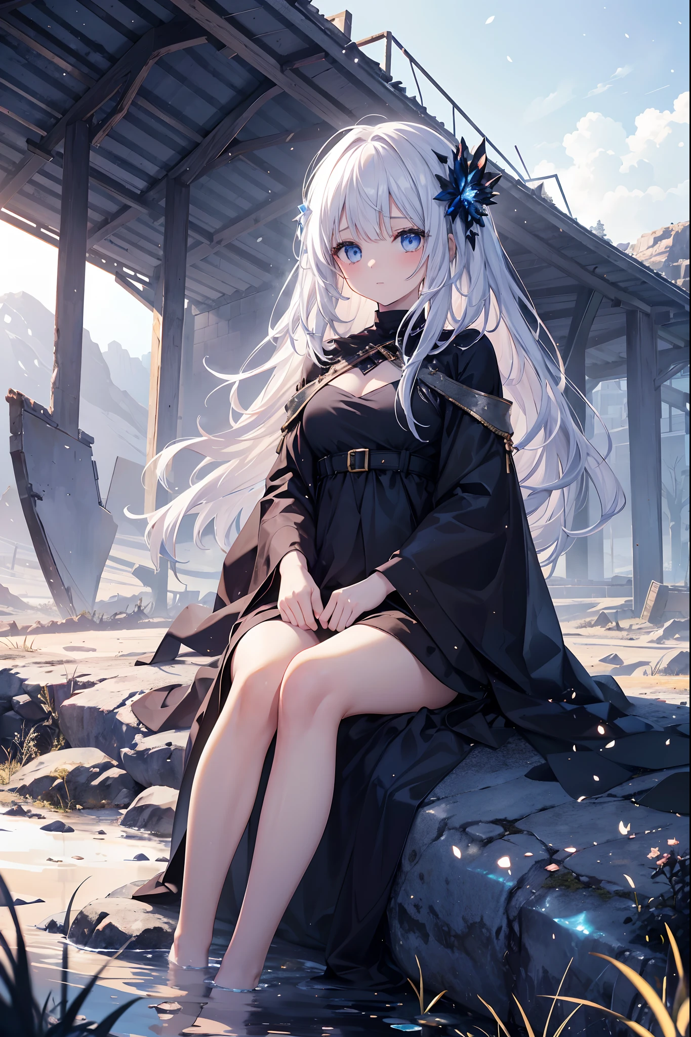 There was a girl sitting on a desolate land and mourning. Around her were all burnt earth and desolate scenery. However, the girl herself did not lose her beauty even in such a devastated landscape.
Her hair was shining like a golden thread while fluttering in the wind. Her eyes were crystal clear and beautiful blue, and her skin shone beautifully like white snow.
It was very pitiful to see such a beautiful girl grieving in the devastated land. She remembered the reason why she arrived at this land and shed tears. However, her beauty was so beautiful that everyone was fascinated even in this burnt field.