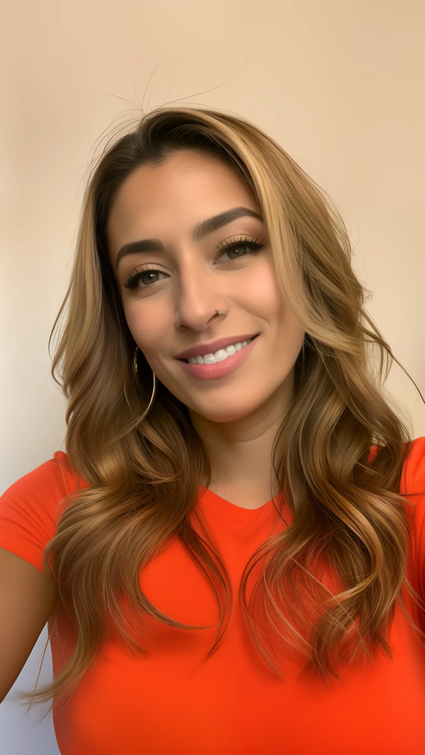 mulher de camisa vermelha segurando um celular, Mulher de 30 anos, 3 0 anos de idade mulher, fernanda suarez, Malika Favre, Directed by: Nandor Soldier, Mulheres de 40 anos, (38 anos), imagem de perfil, imagem profissional, Marischa Becker, 3 2 anos