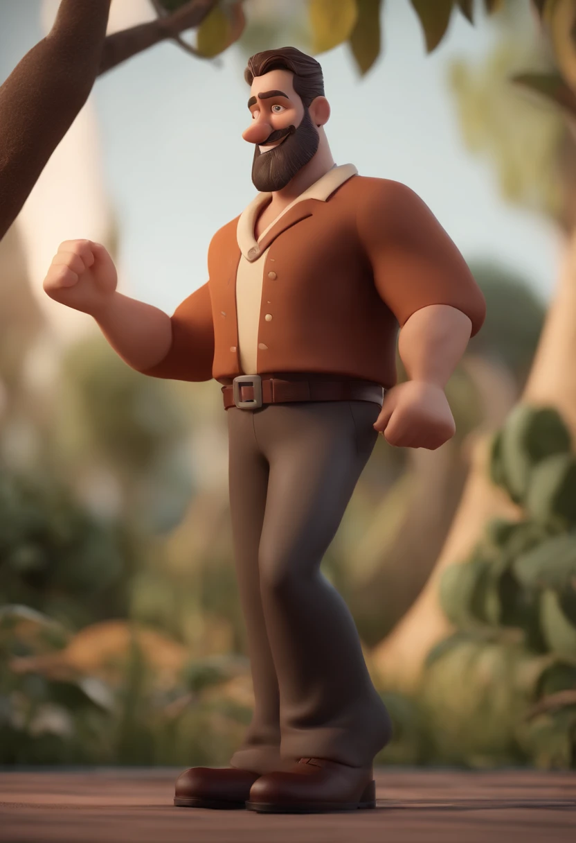 personagem dos desenhos animados de um homem velho com barba grande e uma camisa preta, animation character, Caractere estilizado, animation style rendering, 3D estilizado, Arnold Maya render, 3 d render stylized, toon render keyshot, Personagem 3D, Personagem 3D, 3d rendering stylized, 3 d character render, personagem de desenho animado, Personagem de close up, Pose de personagem,  (Estilo Pixar) (master part:1.2) (Bokeh) (best quality) (pele detalhada) (textura detalhada) (8k) (argila) (Cinematic lighting) (foco nítido