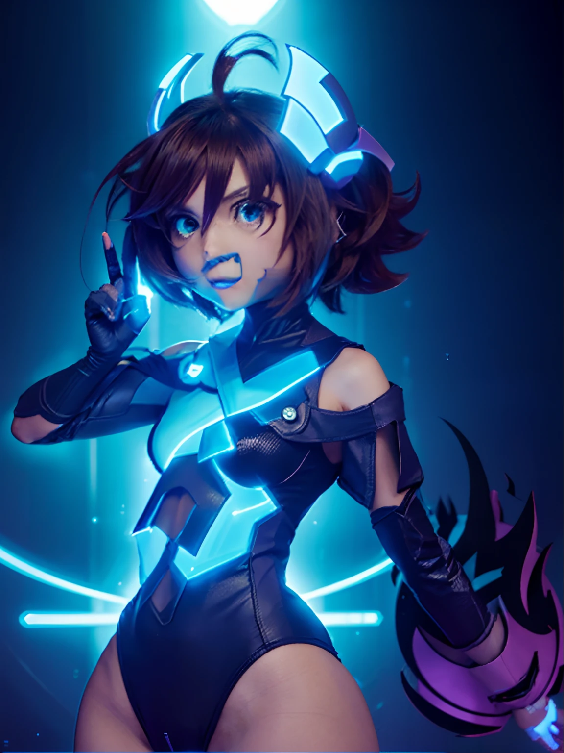 Overwatch 2 Sombra, Skimpy leotard, with uzi