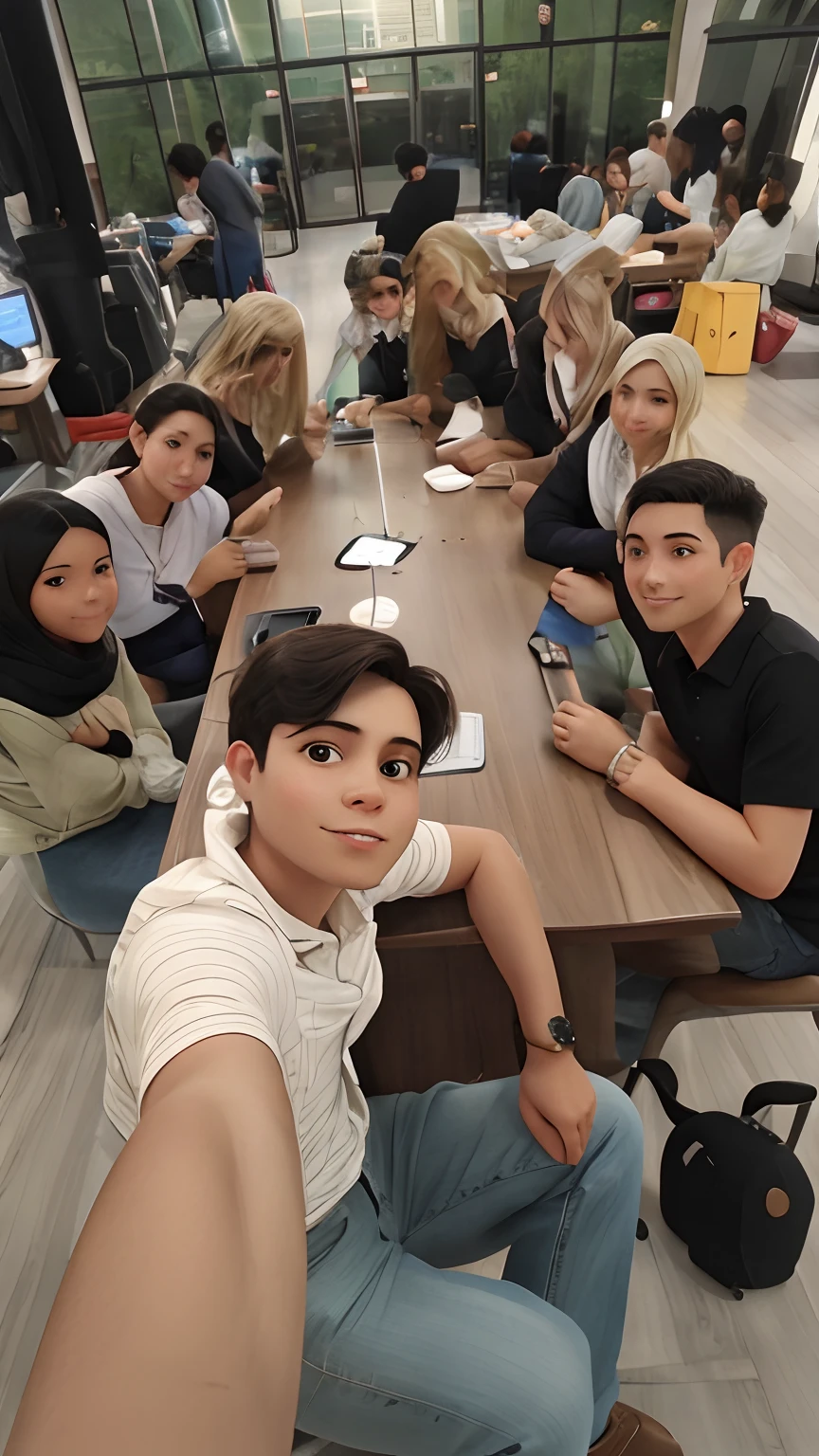 A group selfie