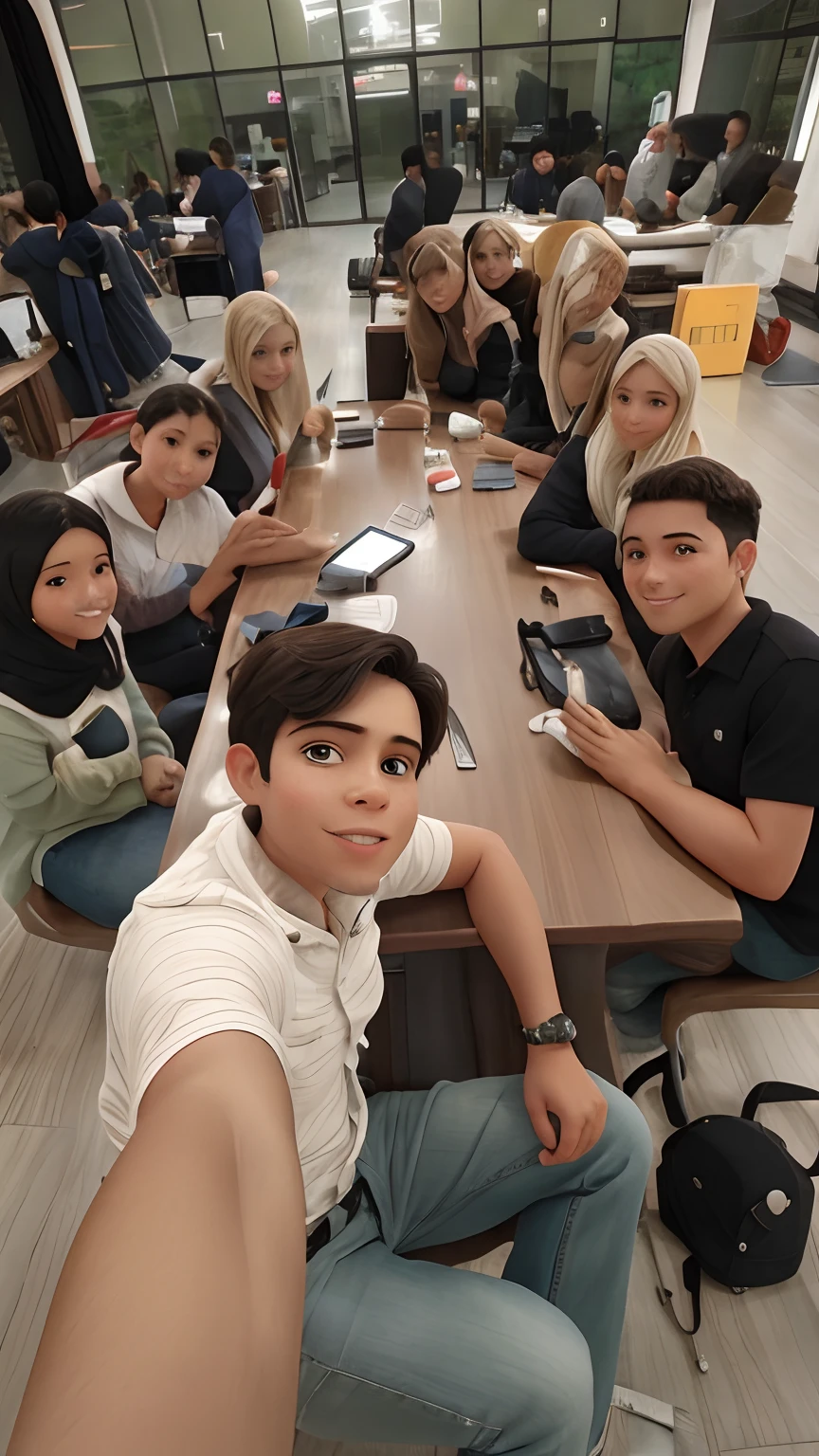 A group selfie