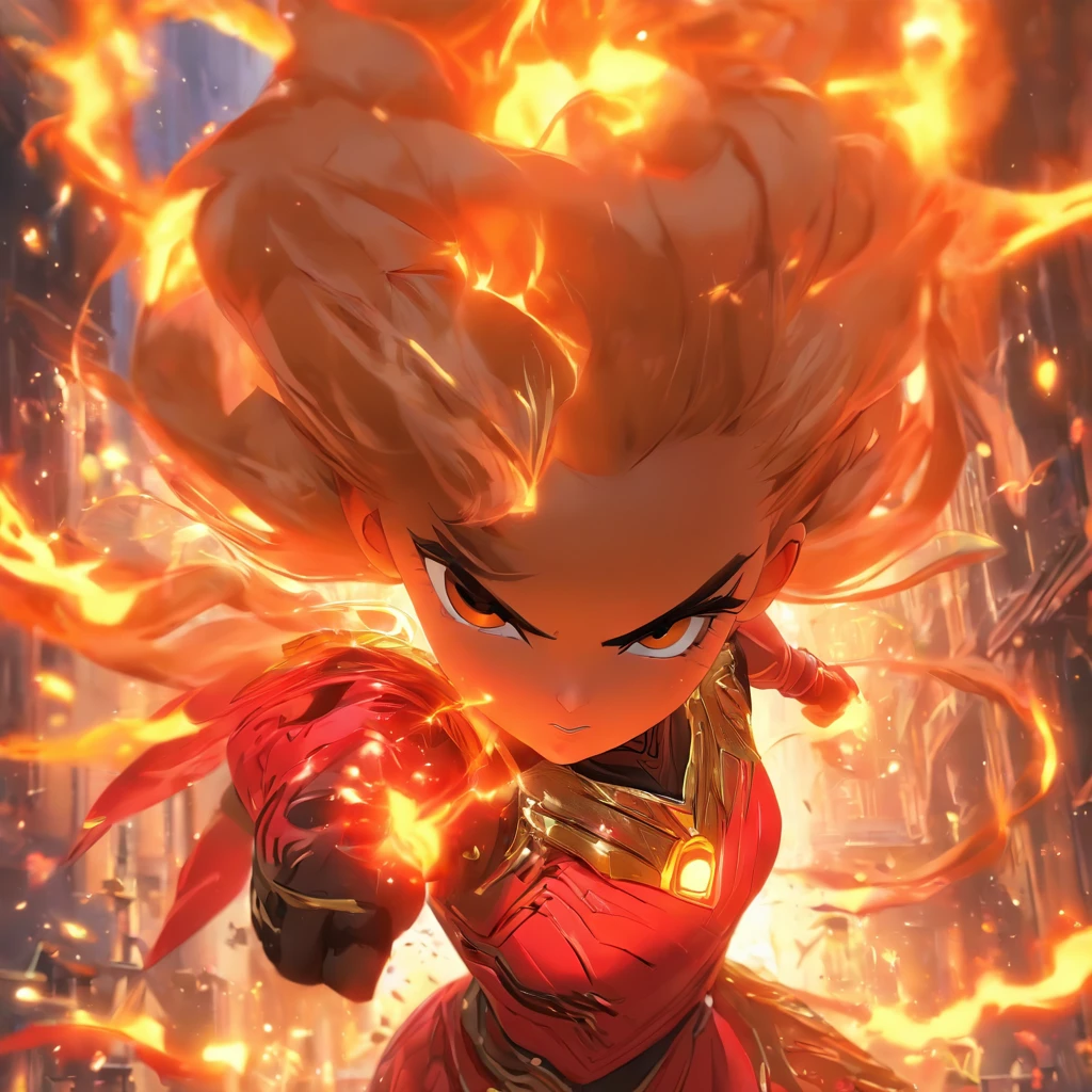 Ariana Flameheart is a brave and impulsive warrior, born under the sign of Aries. She charges into battles with unstoppable energy, always ready to defend her allies, in abstract Expressionism style, art by Greg Rutkowski, Impressionism, Oil Painting, Van Gogh style, Hyperrealism, High quality, Highly detailed, Ultra detailed, Realistic lighting, 8k, Intricate, Sharp Focus, Concept Art, Artstation