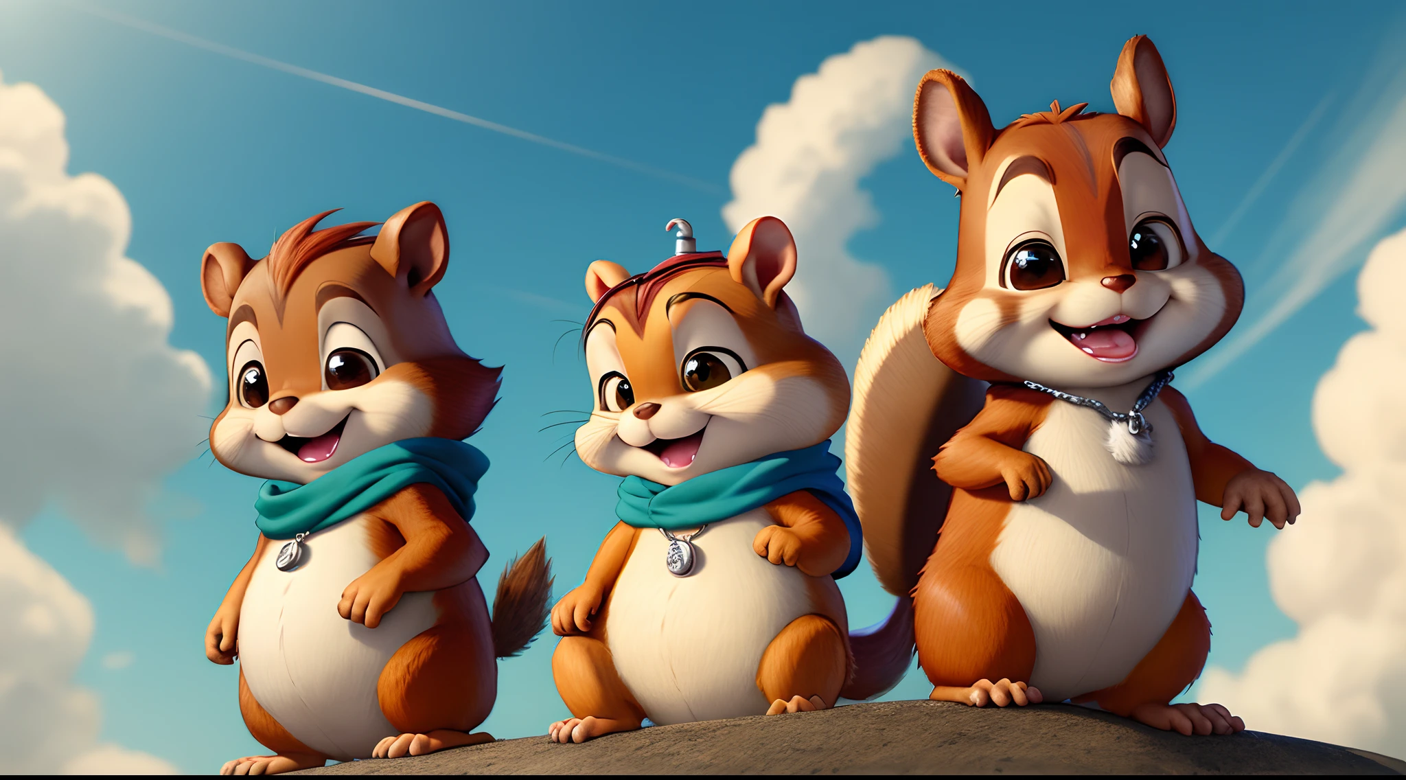 Alvin from alvin and the chipmunks wearing a cuban link chain