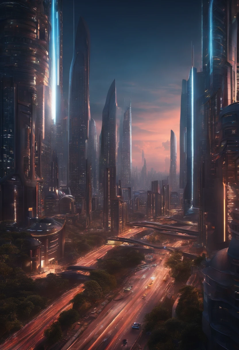 futuristic city