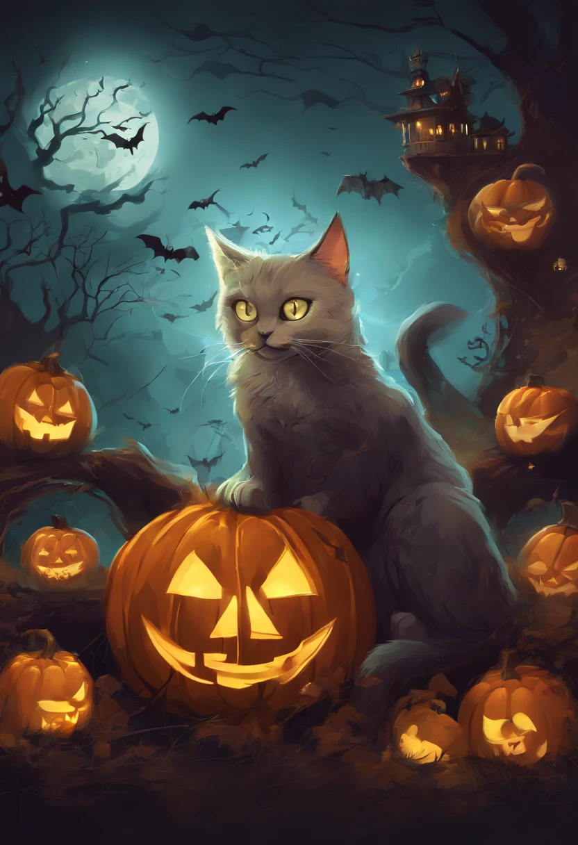 Gato de Halloween