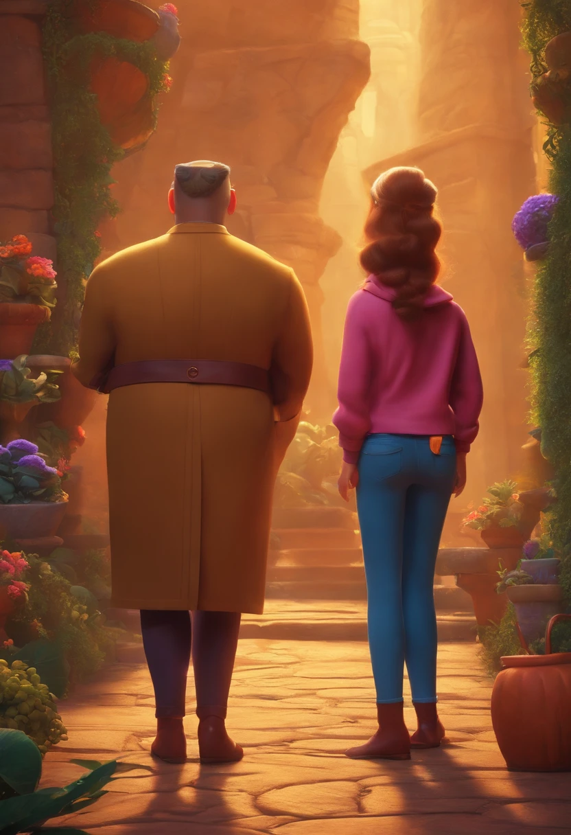 Criar um personagem no estilo pixar dentro de um jaleco. personagem loira