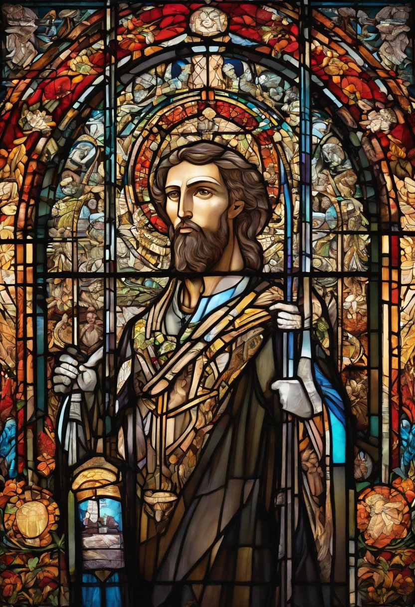 homem ????? na igreja. Christian atmosphere
