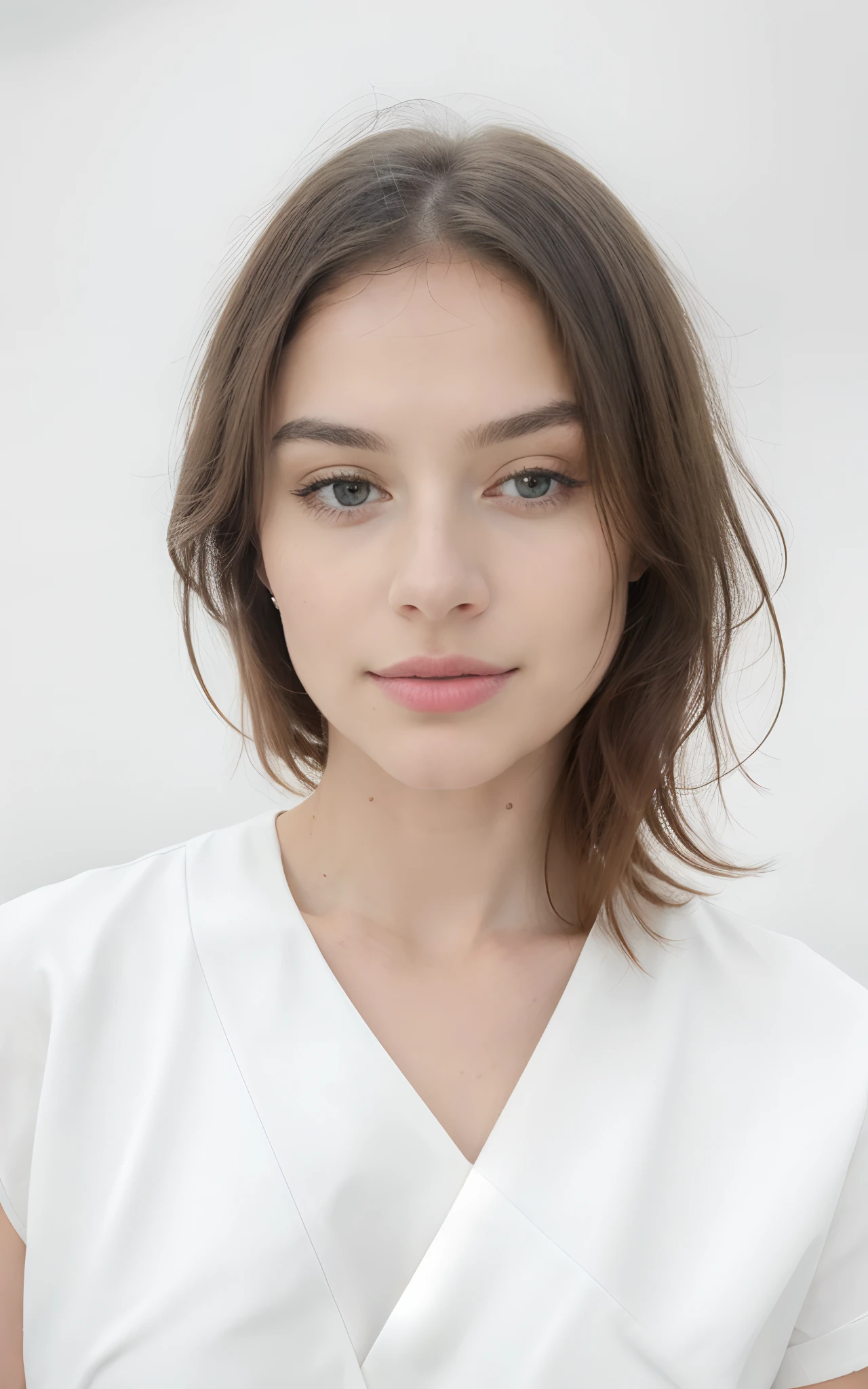 Beatiful woman, (best quality,4k,highres,masterpiece:1.2),ultra-detailed,blank white canvas,smooth surface,pure white background,crisp edges,clean lines,minimalistic,subtle shadows,soft lighting,subdued colors,artistic purity,abstract expressionism,modern art,vivid brushstrokes,high contrast,ethereal ambiance,elegant simplicity