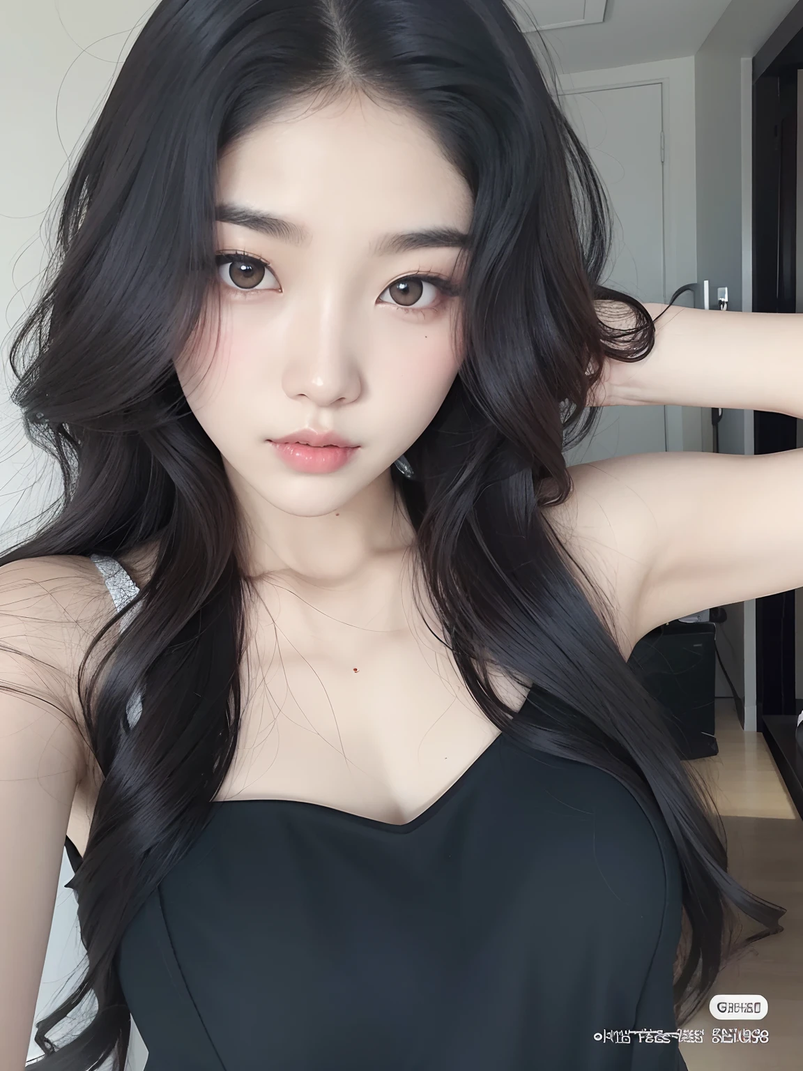 puffy asian woman with black hair and black bra, Mulher sul-coreana bonita, menina coreana, 🤤 retrato da menina, cruel korean goth girl, rosto sexy com maquiagem completa, linda mulher coreana jovem, Cara Sexy, sexy look at the camera, Mulher coreana, Sakimichan, mulher coreana jovem bonita, Ulzzang, sexy gaze, Xision Wu